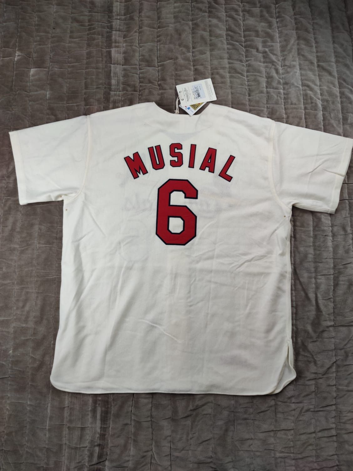AS-IS STAN MUSIAL Autografato St.Louis Cardinals Majestic Baseball - Foto 4