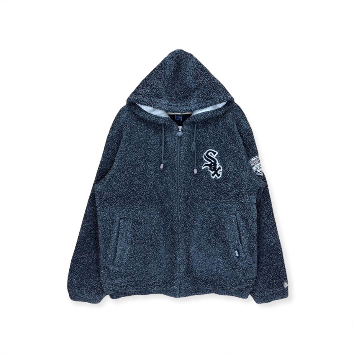 MLB × Vintage Vintage Mlb Chicago White Sox Faux Fur Hoodie Size US L / EU 52-54 / 3 - 1 Thumbnail