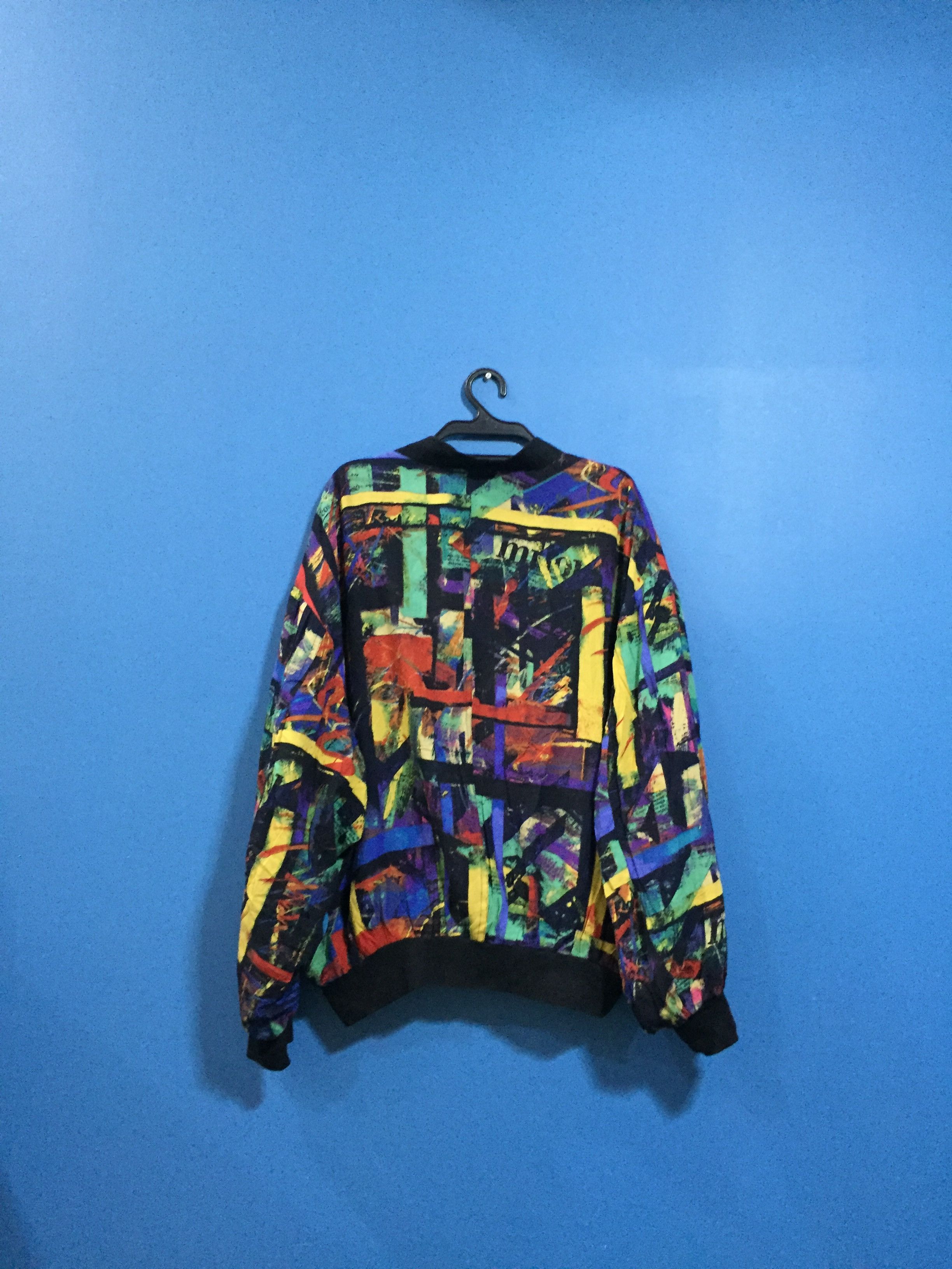 Issey Miyake × Japanese Brand × Seditionaries Vintage rare viscose Art colourblock jacket Size US L / EU 52-54 / 3 - 6 Thumbnail