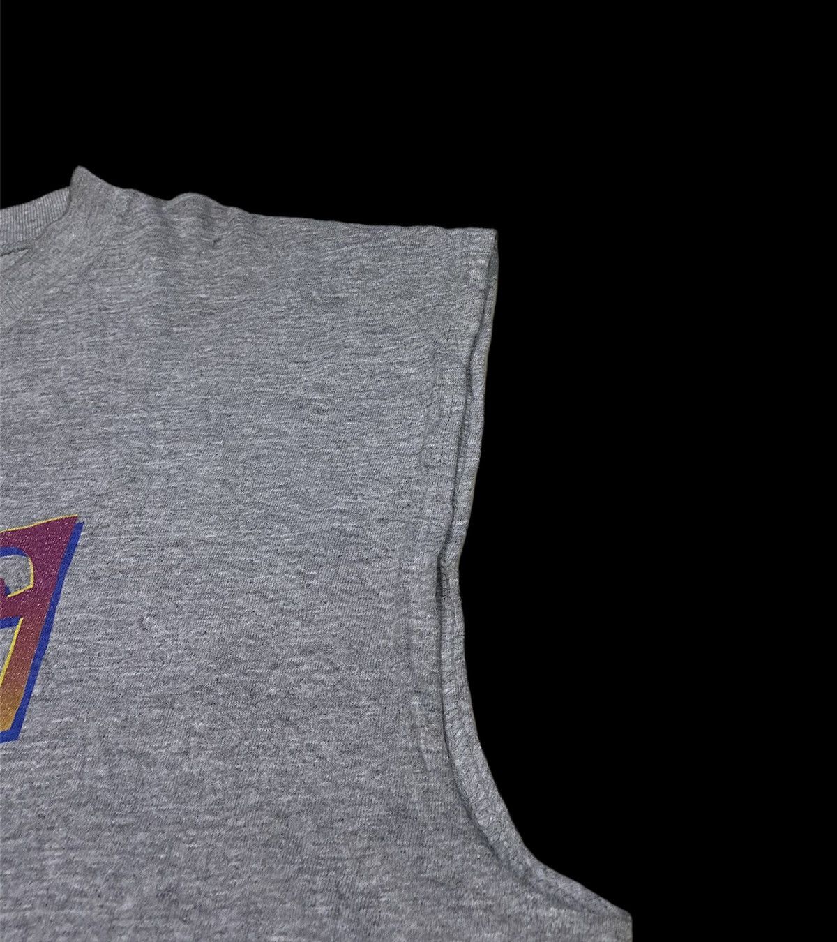 Vintage Vintage muscle car racing Burning rubber nonsleeve tee shirt Size US XL / EU 56 / 4 - 3 Thumbnail