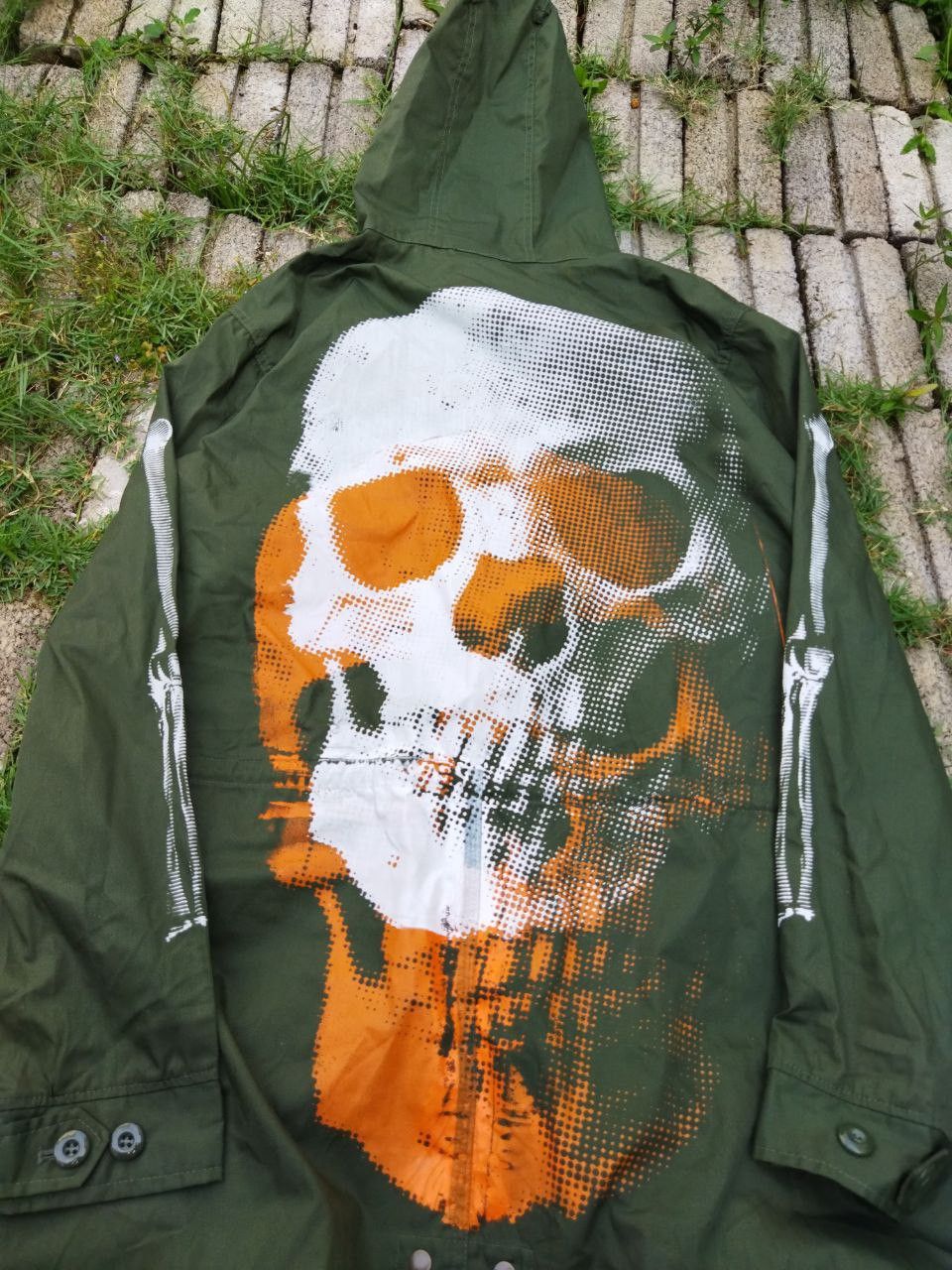 Japanese Brand Japanese Skulls Skeleton Punk Style Parka Jacket Size US L / EU 52-54 / 3 - 6 Thumbnail