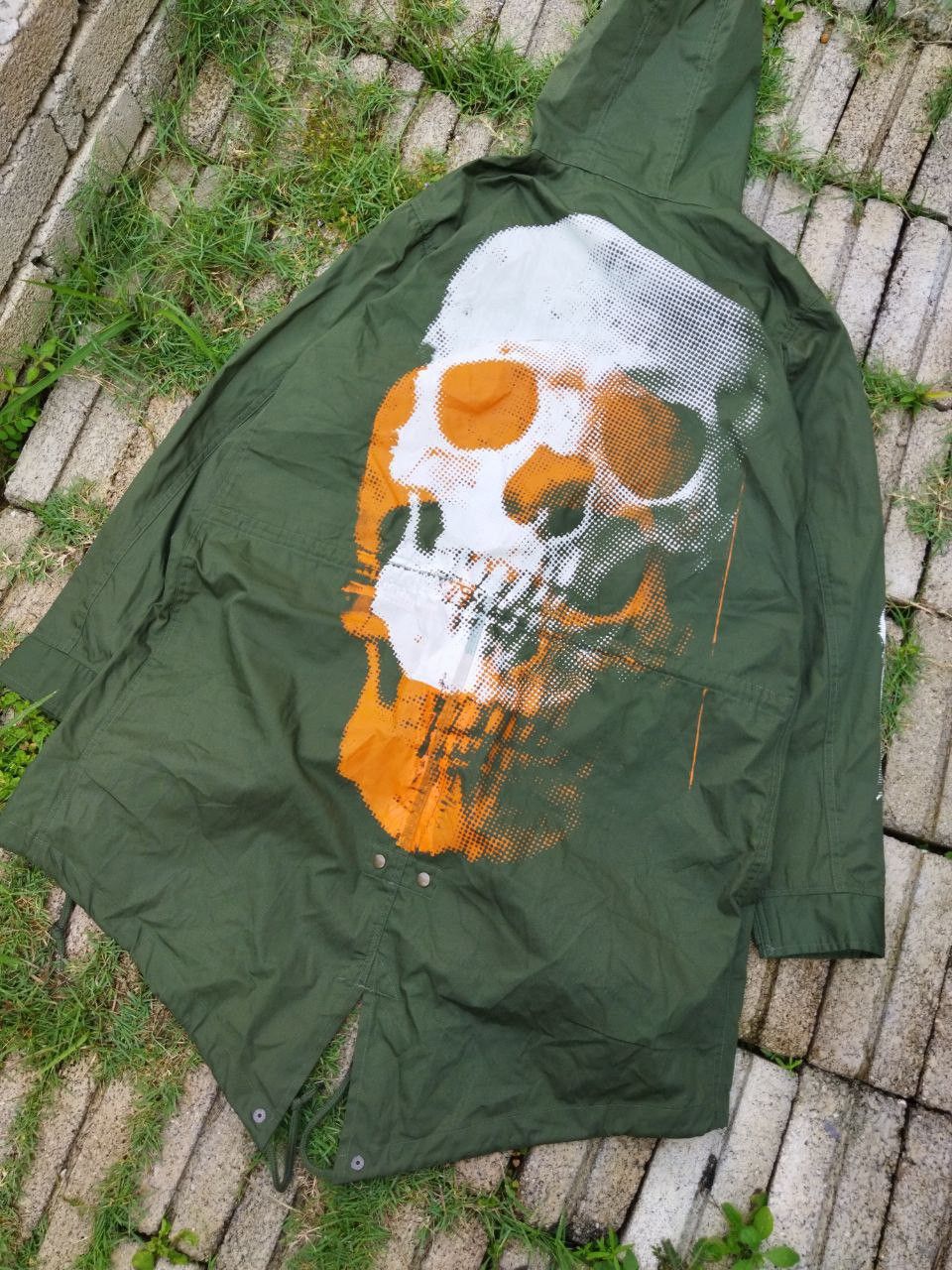 Japanese Brand Japanese Skulls Skeleton Punk Style Parka Jacket Size US L / EU 52-54 / 3 - 2 Thumbnail