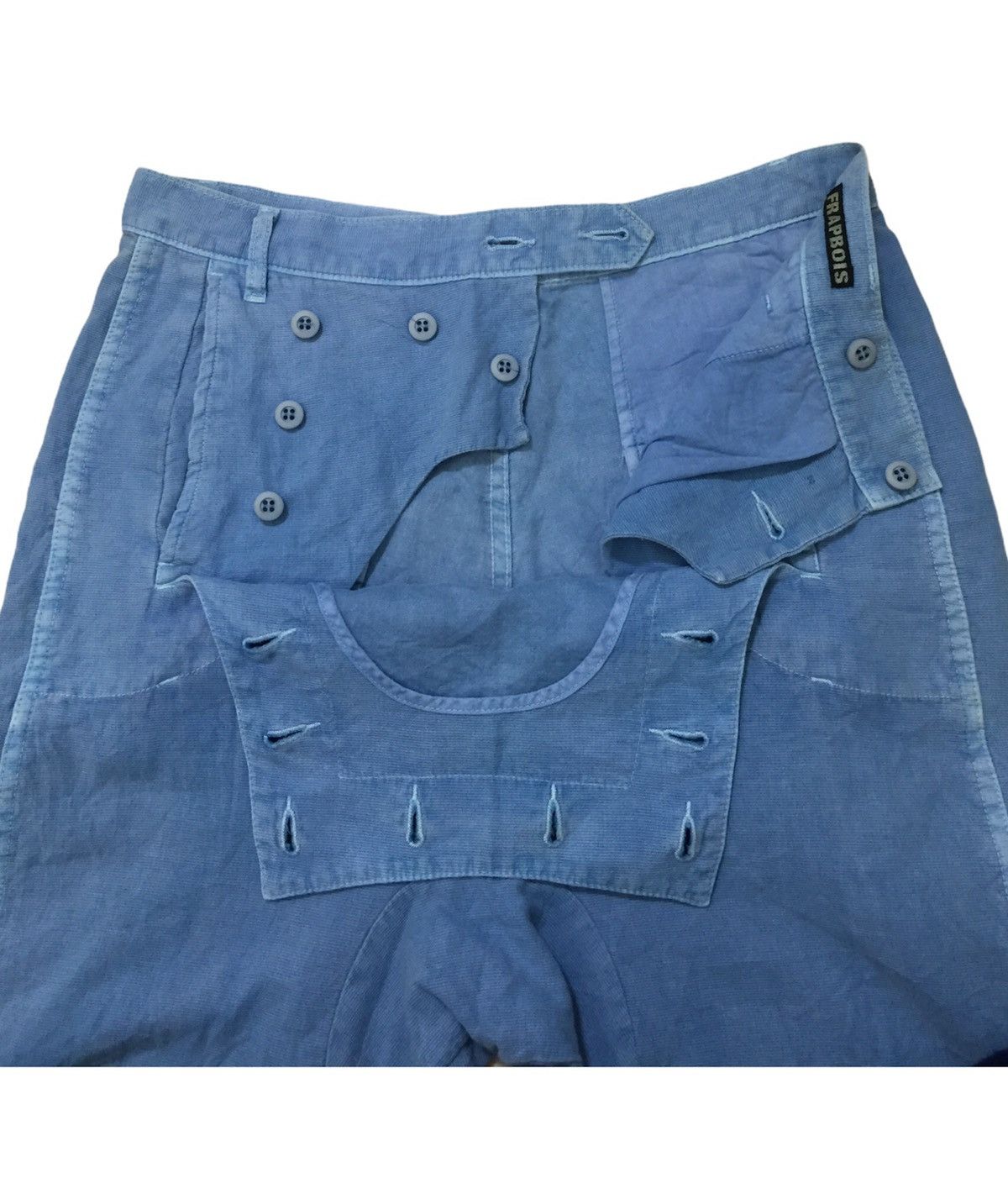 Frapbois Japanese Brand Frapbois like kapital Sky blue pant denim Size US 31 - 4 Thumbnail