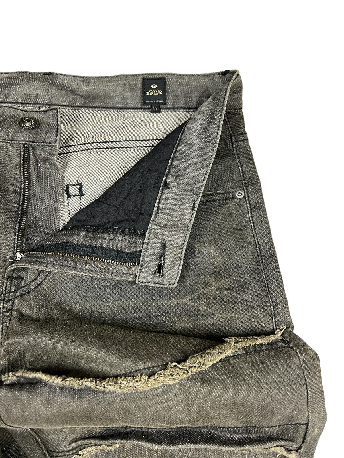 semanticdesign Semantic Design 🇯🇵 Distressed Denim Undercover Size US 35 - 12 Thumbnail