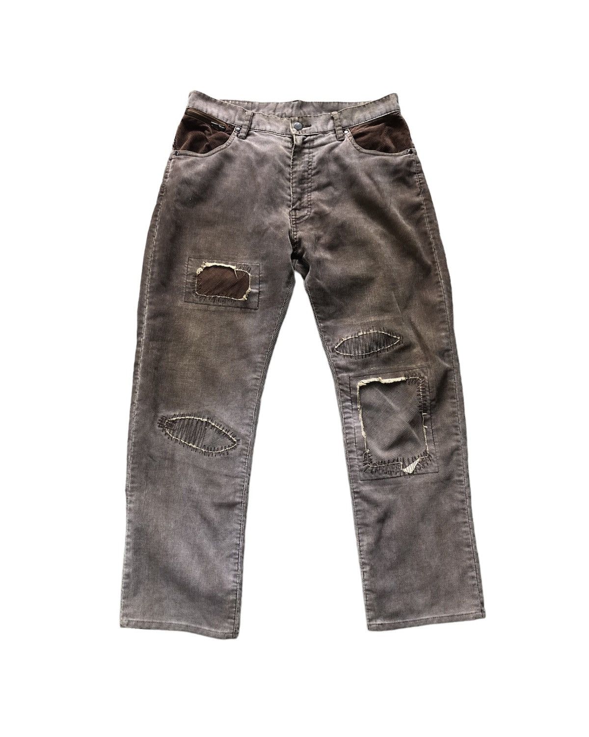Designer × Japanese Brand Brth Breath N9 distressed patch corduroy Travis colourway Size US 34 / EU 50 - 1 Thumbnail