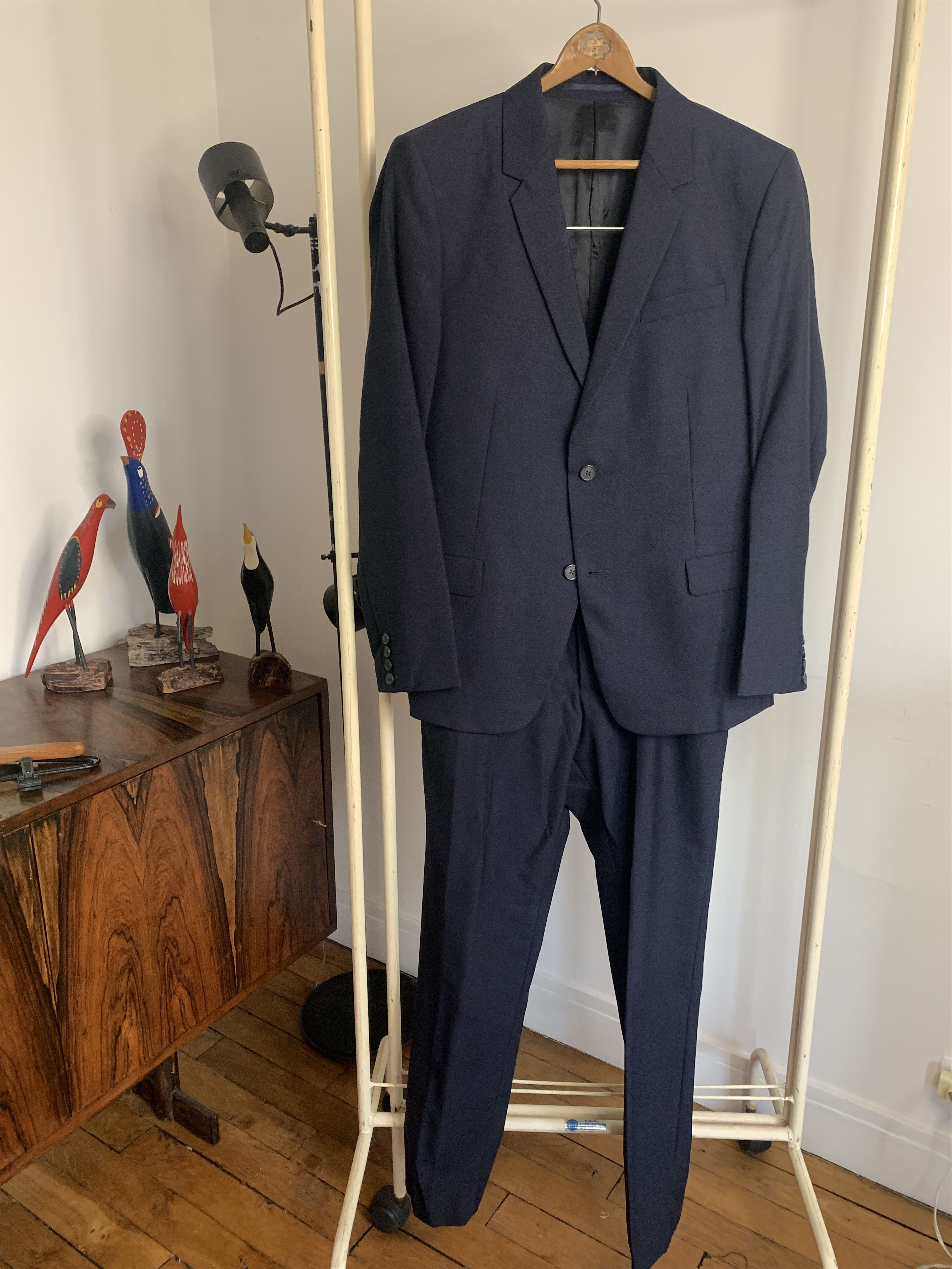 navy blue cos suit