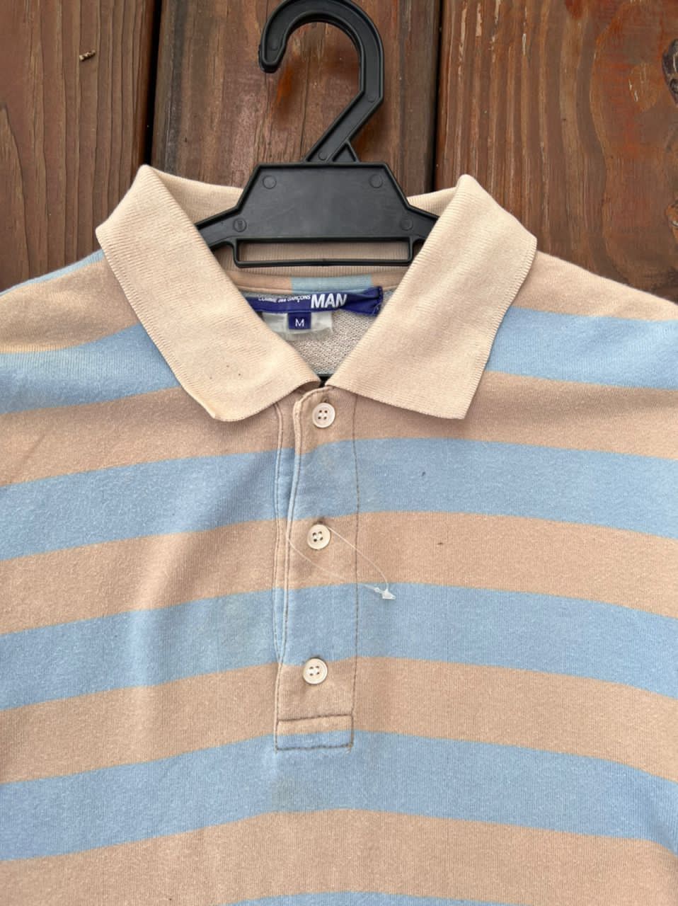 Comme des Garcons Comme des Garcon Polo Shirts Stripes Size M Size US M / EU 48-50 / 2 - 2 Thumbnail