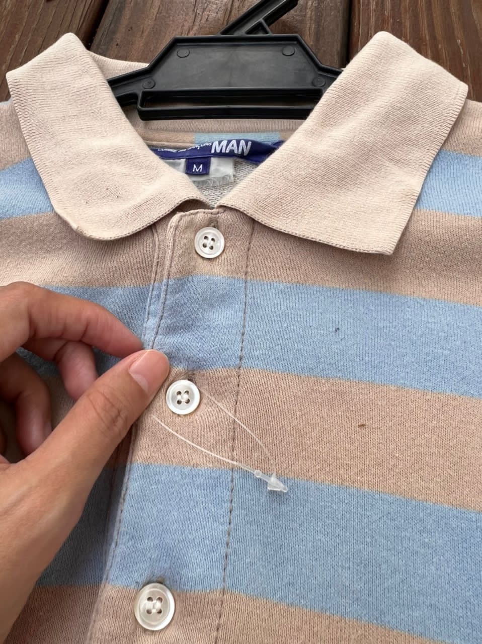 Comme des Garcons Comme des Garcon Polo Shirts Stripes Size M Size US M / EU 48-50 / 2 - 5 Thumbnail