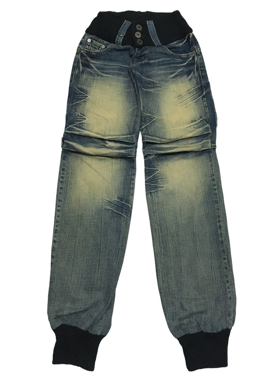 If Six Was Nine × Japanese Brand × Le Grande Bleu (L.G.B.) Rare Design Vintage Japanese Brand Jewel Denim 1990s Size US 26 / EU 42 - 1 Thumbnail