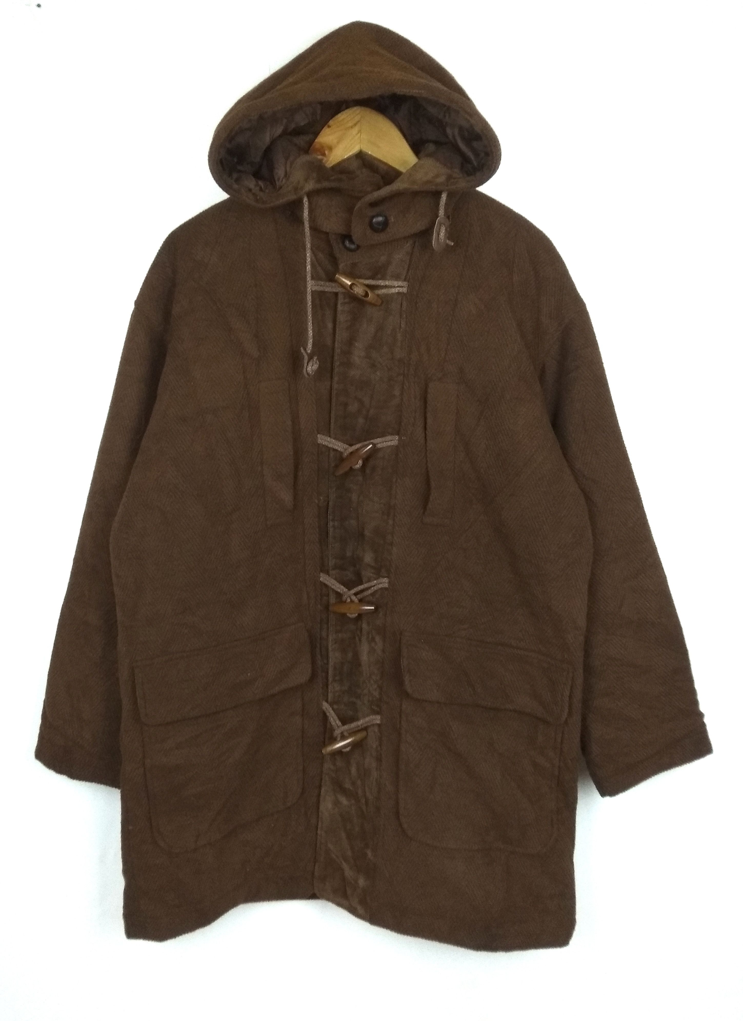 Lacoste × Vintage Vintage Lacoste Duffle Coat Jacket Hoodie Size US L / EU 52-54 / 3 - 1 Thumbnail
