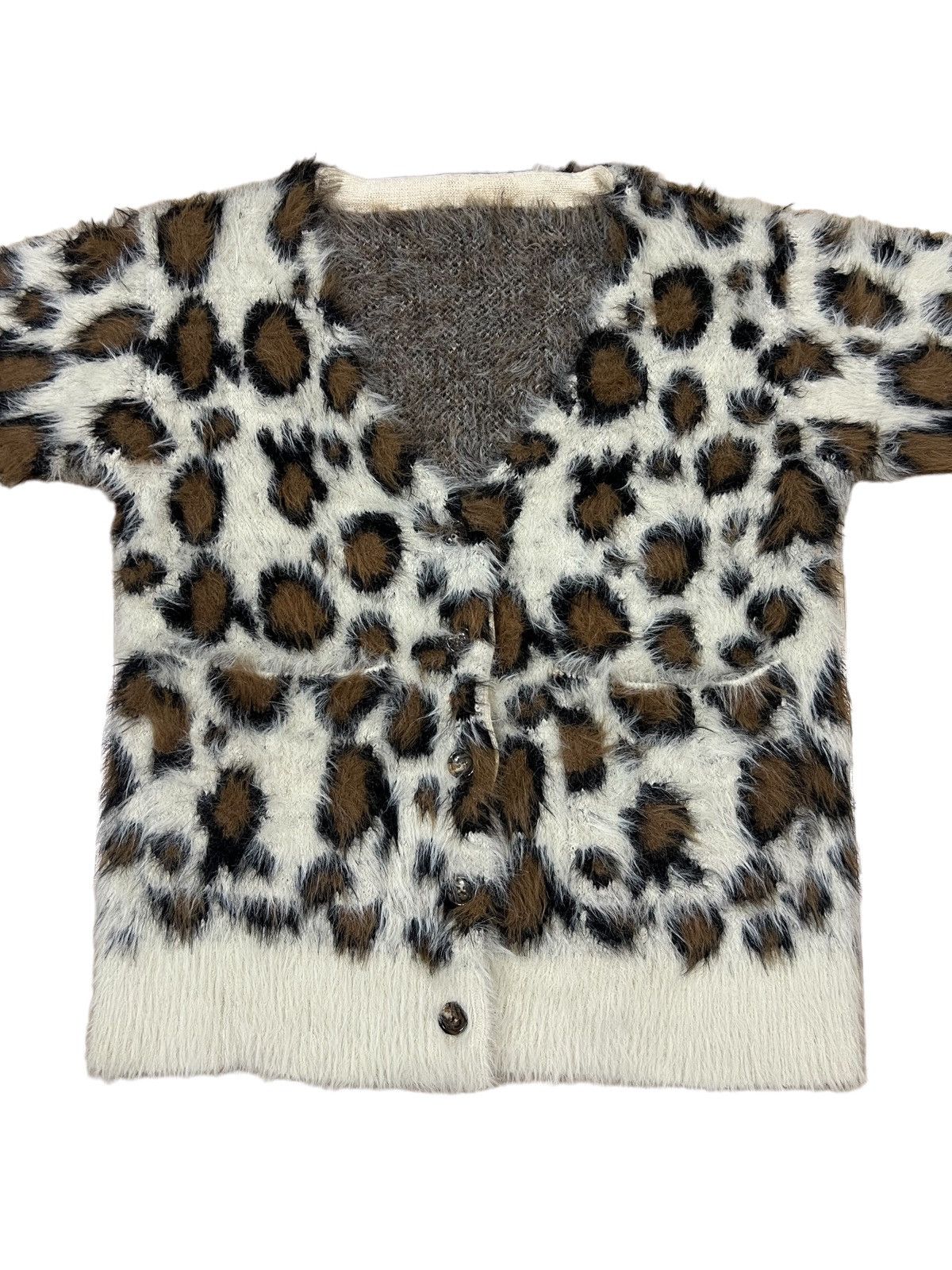Needles Japan Crafted Leopard Mohair Fur Number Nine Style Cardigan Size US M / EU 48-50 / 2 - 2 Thumbnail