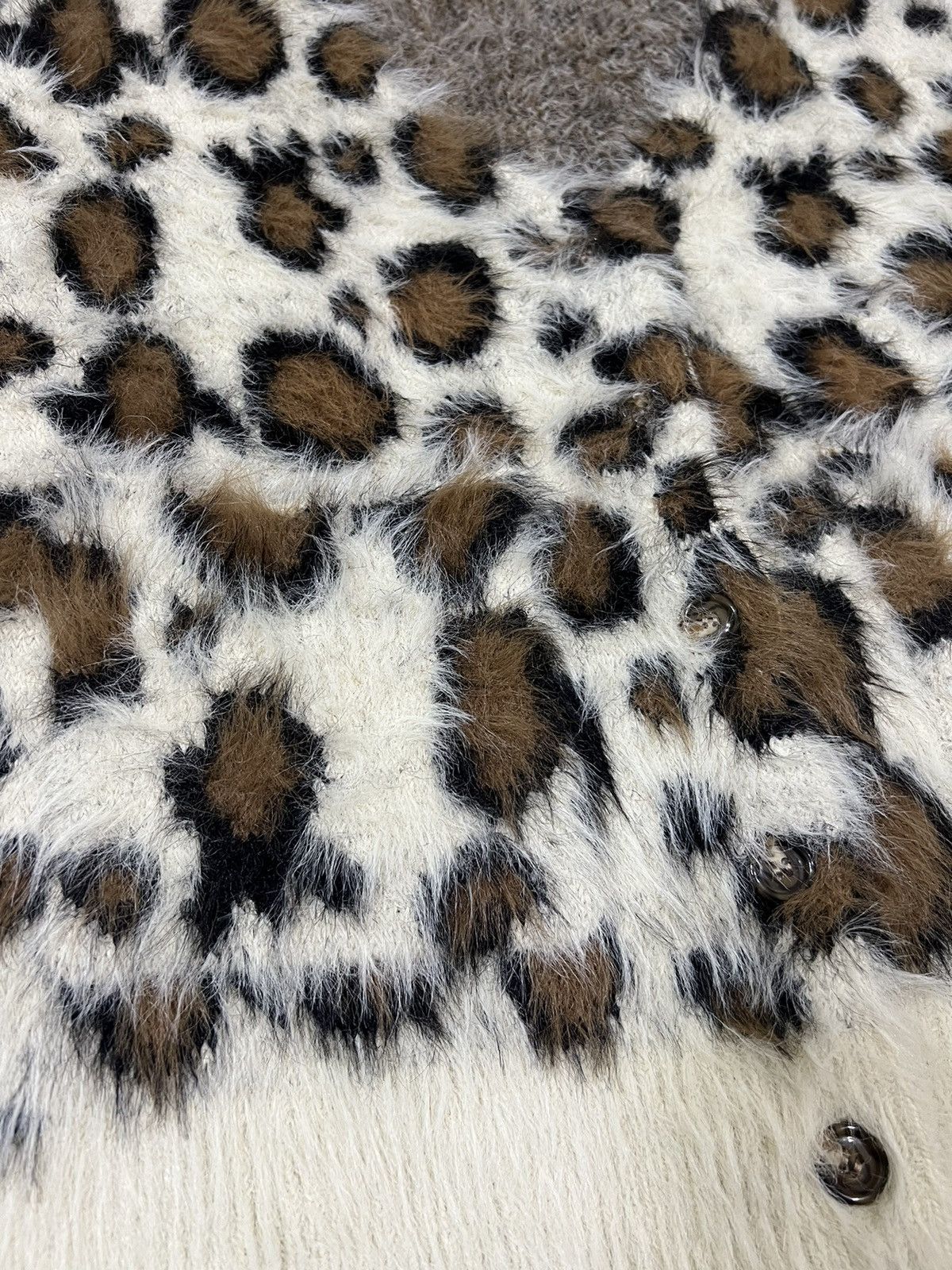 Needles Japan Crafted Leopard Mohair Fur Number Nine Style Cardigan Size US M / EU 48-50 / 2 - 4 Thumbnail