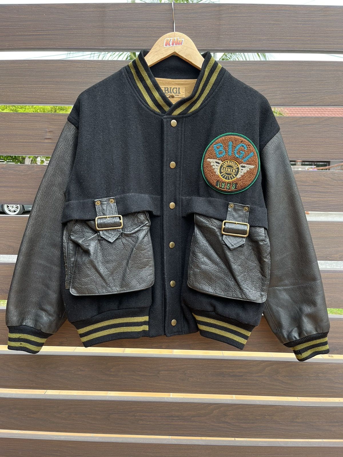 Varsity Jacket Bigi Wool Leather