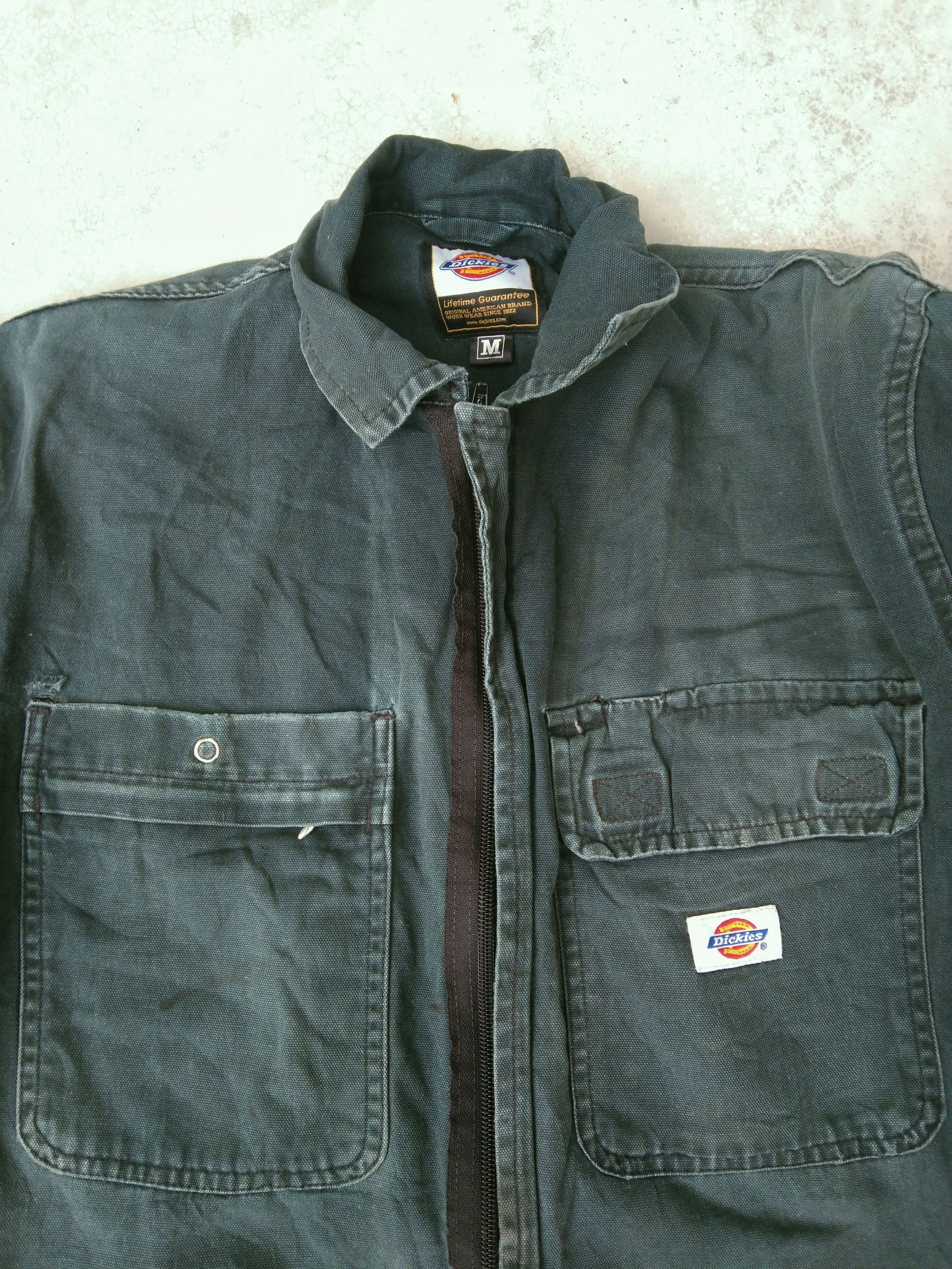 Dickies Vintage Distressed Dickies Coveralls Jacket Faded Green Size US 38 / EU 54 - 12 Thumbnail