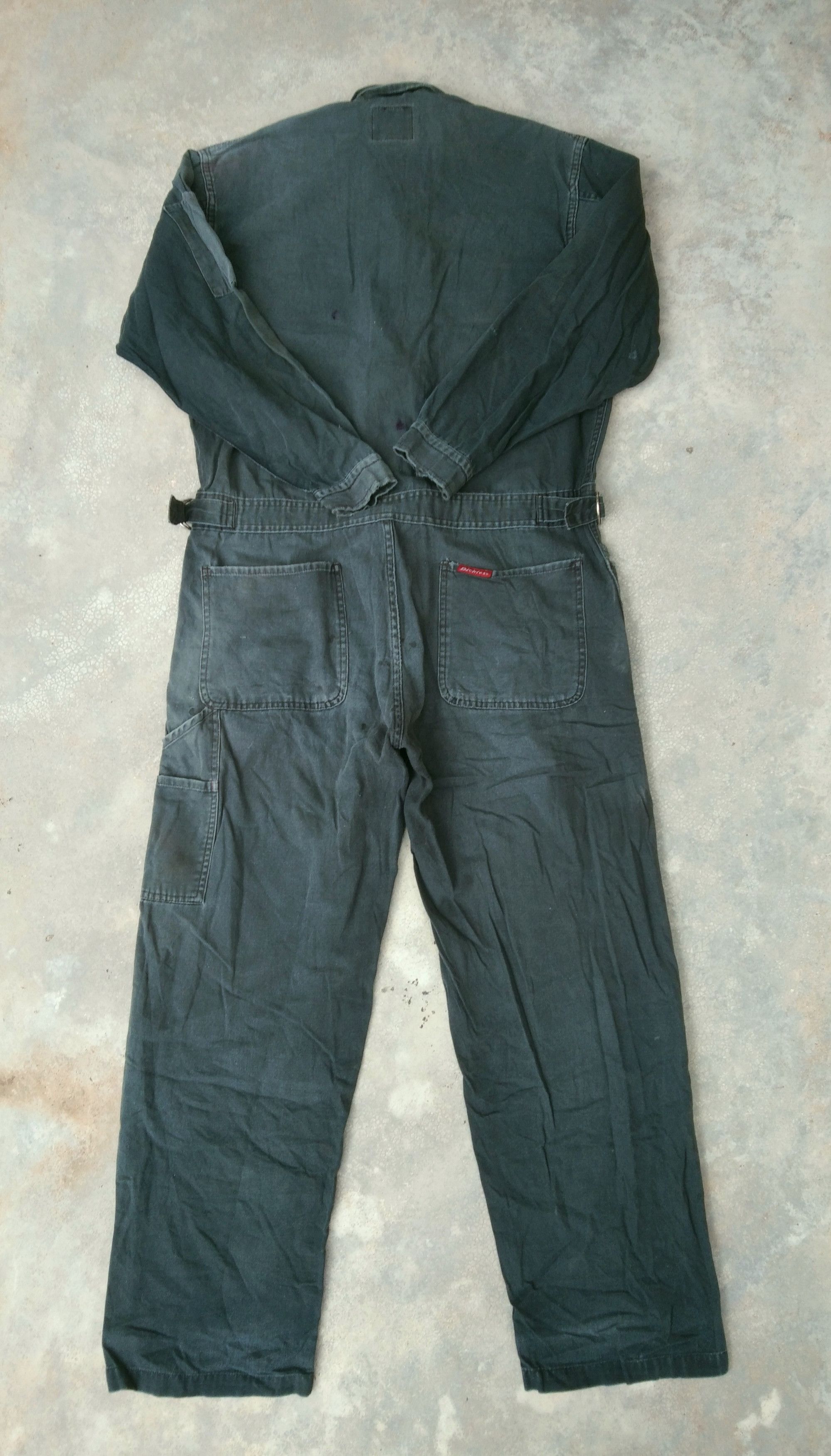 Dickies Vintage Distressed Dickies Coveralls Jacket Faded Green Size US 38 / EU 54 - 2 Thumbnail