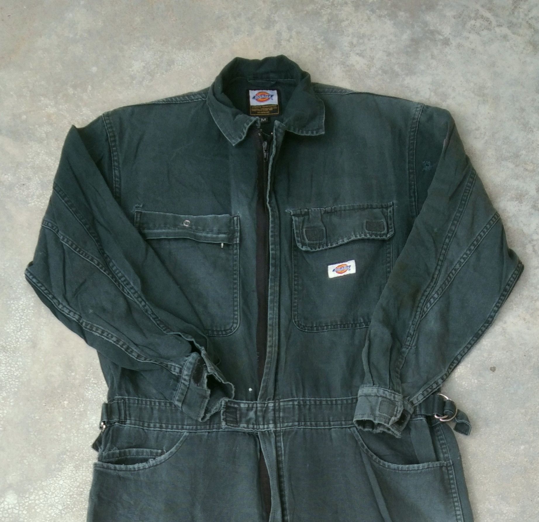 Dickies Vintage Distressed Dickies Coveralls Jacket Faded Green Size US 38 / EU 54 - 10 Thumbnail