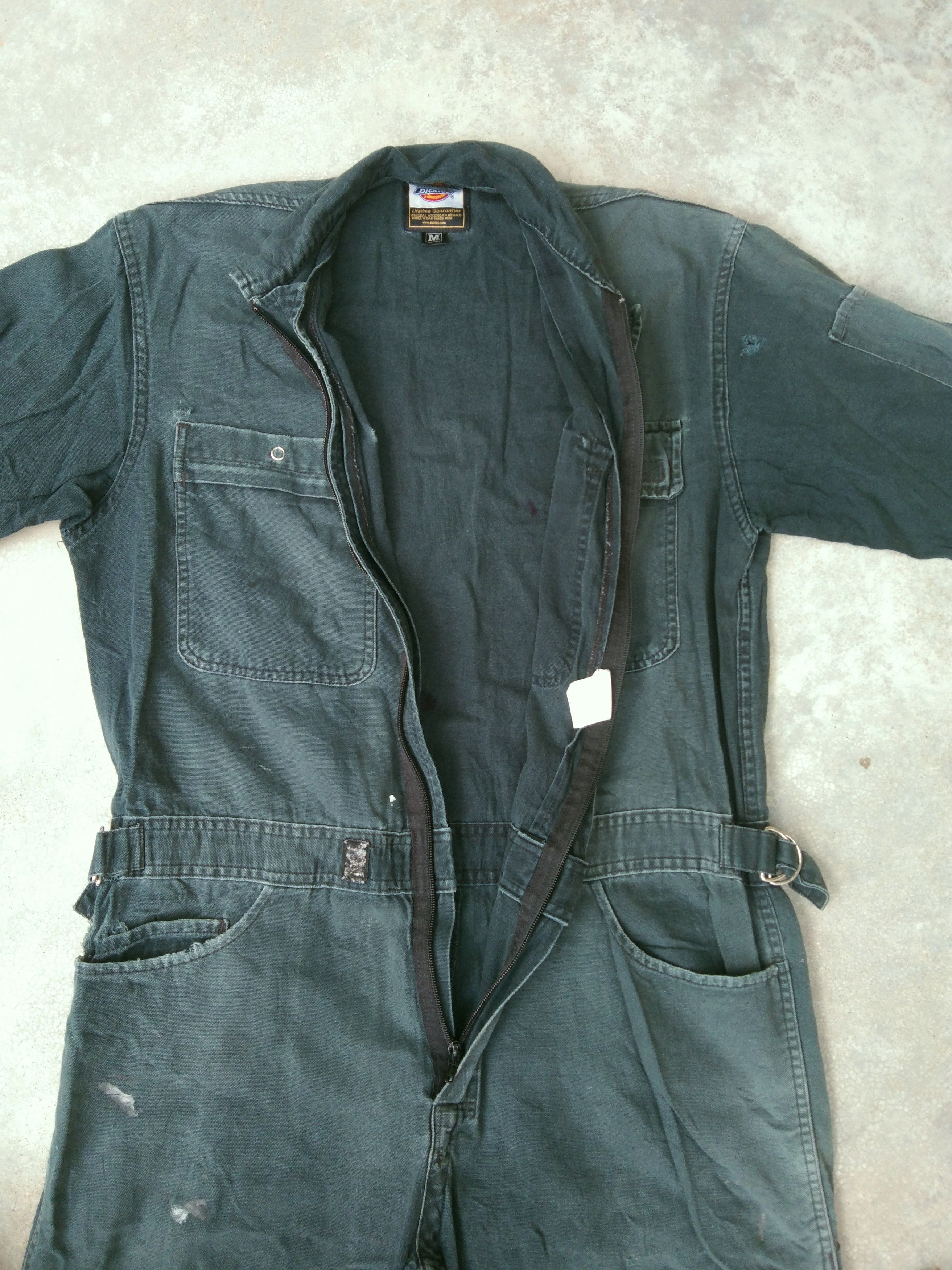 Dickies Vintage Distressed Dickies Coveralls Jacket Faded Green Size US 38 / EU 54 - 9 Thumbnail