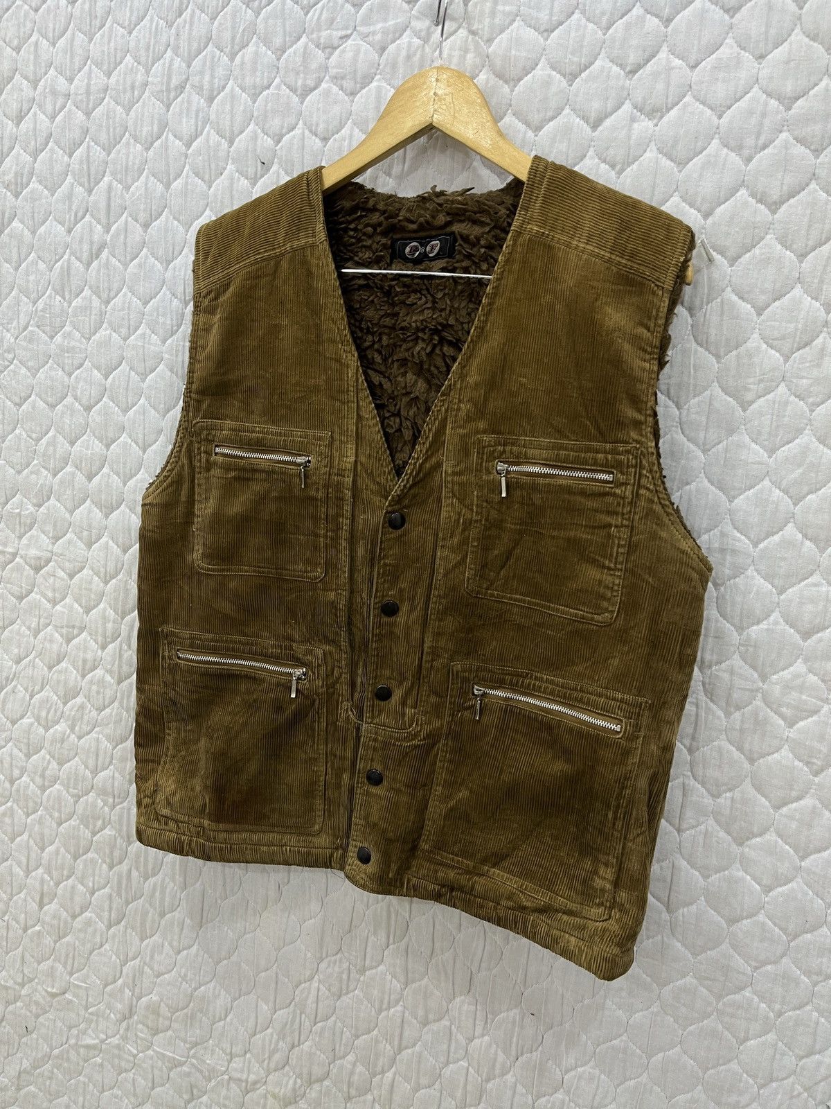 Vintage (Ccc). VINTAGE P&F MULTI POCKET CORDUROY VEST Size US M / EU 48-50 / 2 - 2 Thumbnail