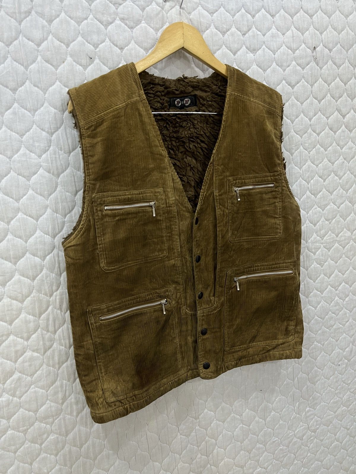 Vintage (Ccc). VINTAGE P&F MULTI POCKET CORDUROY VEST Size US M / EU 48-50 / 2 - 3 Thumbnail
