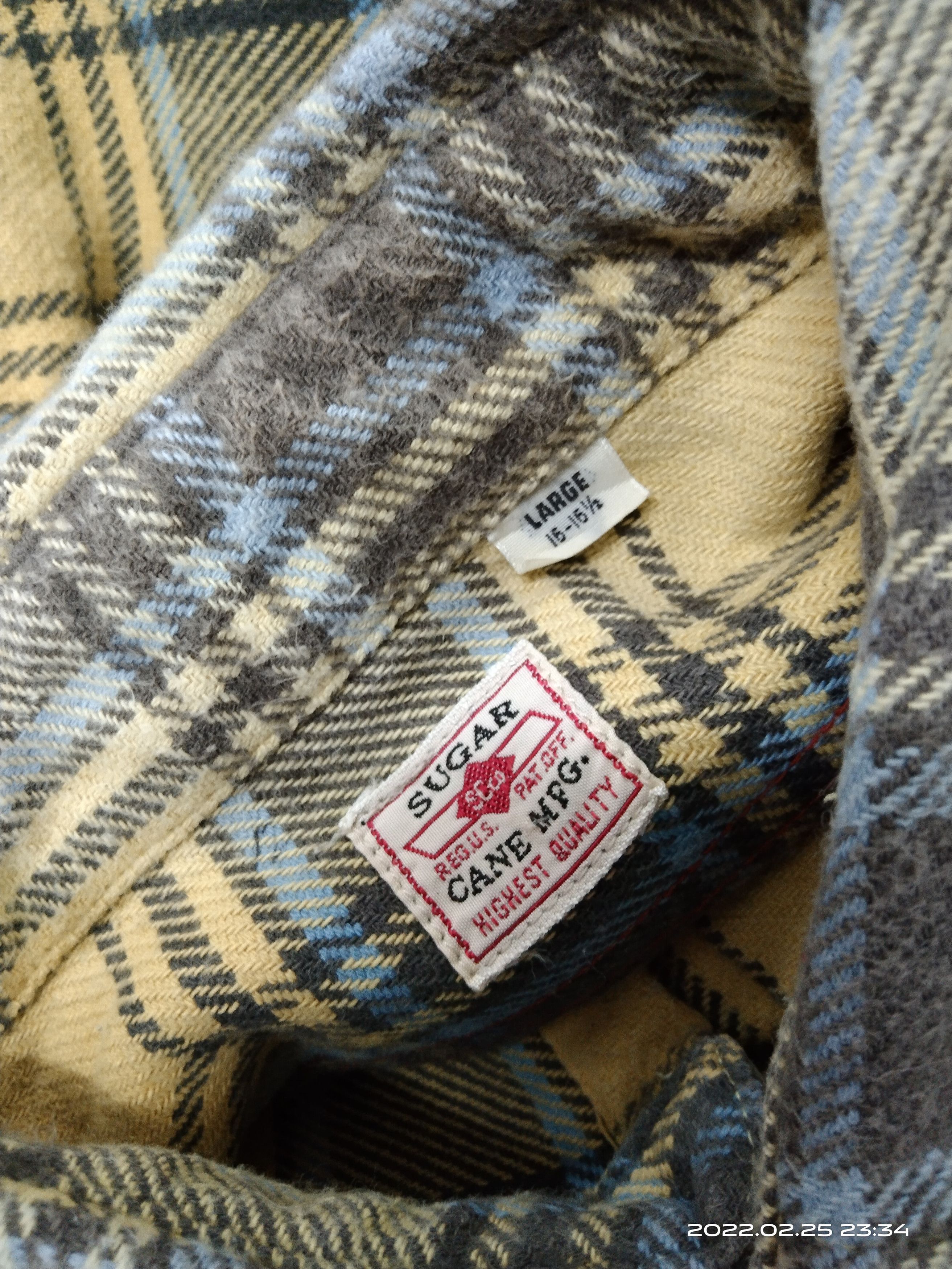 Sugar Cane DISTRESSED FLANNEL SUN FADE SUGAR CANE MADE IN JAPAN Size US M / EU 48-50 / 2 - 7 Thumbnail