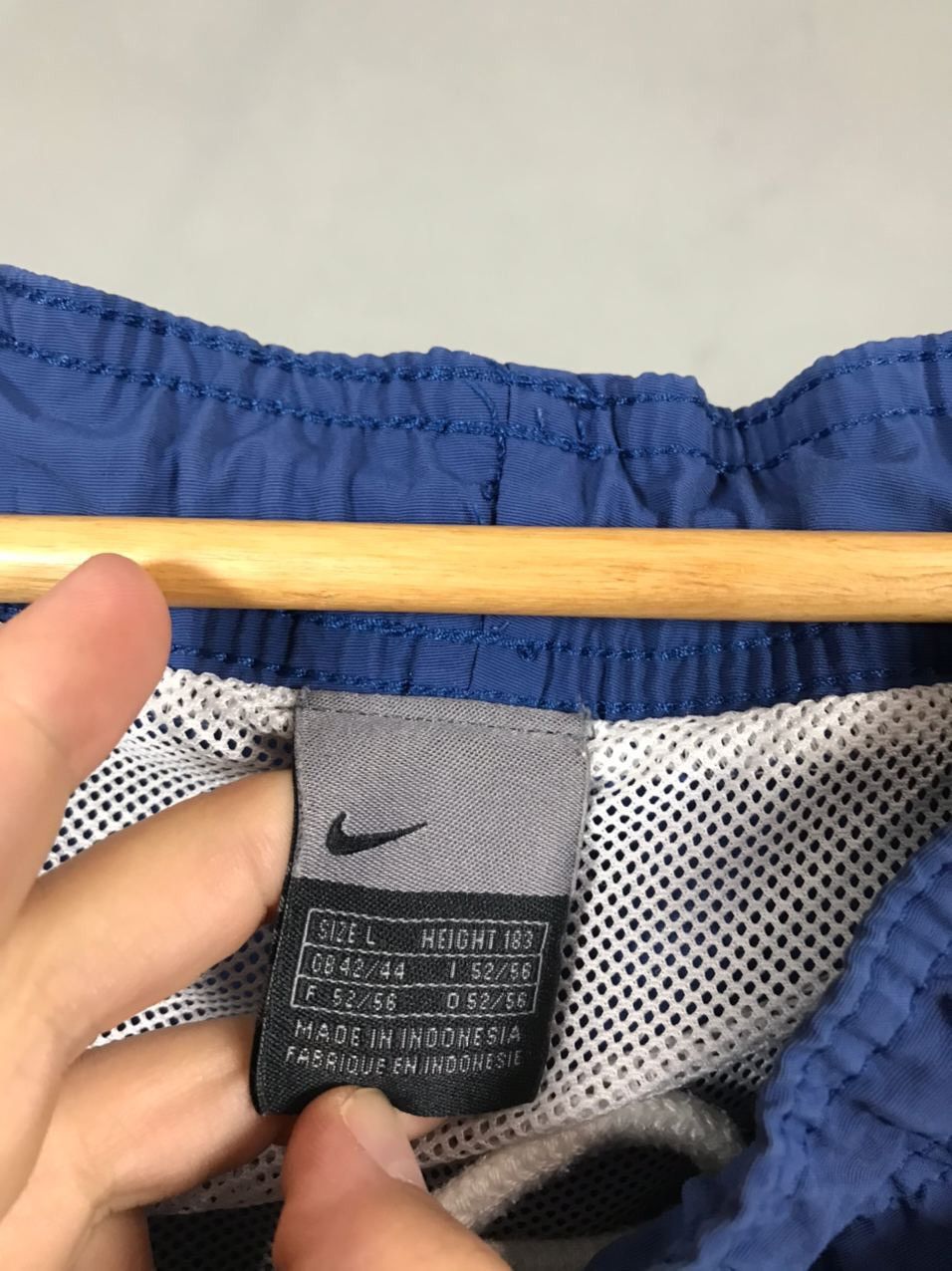 Vintage Nike vintage sportwear blue shorts Size US 33 - 6 Thumbnail