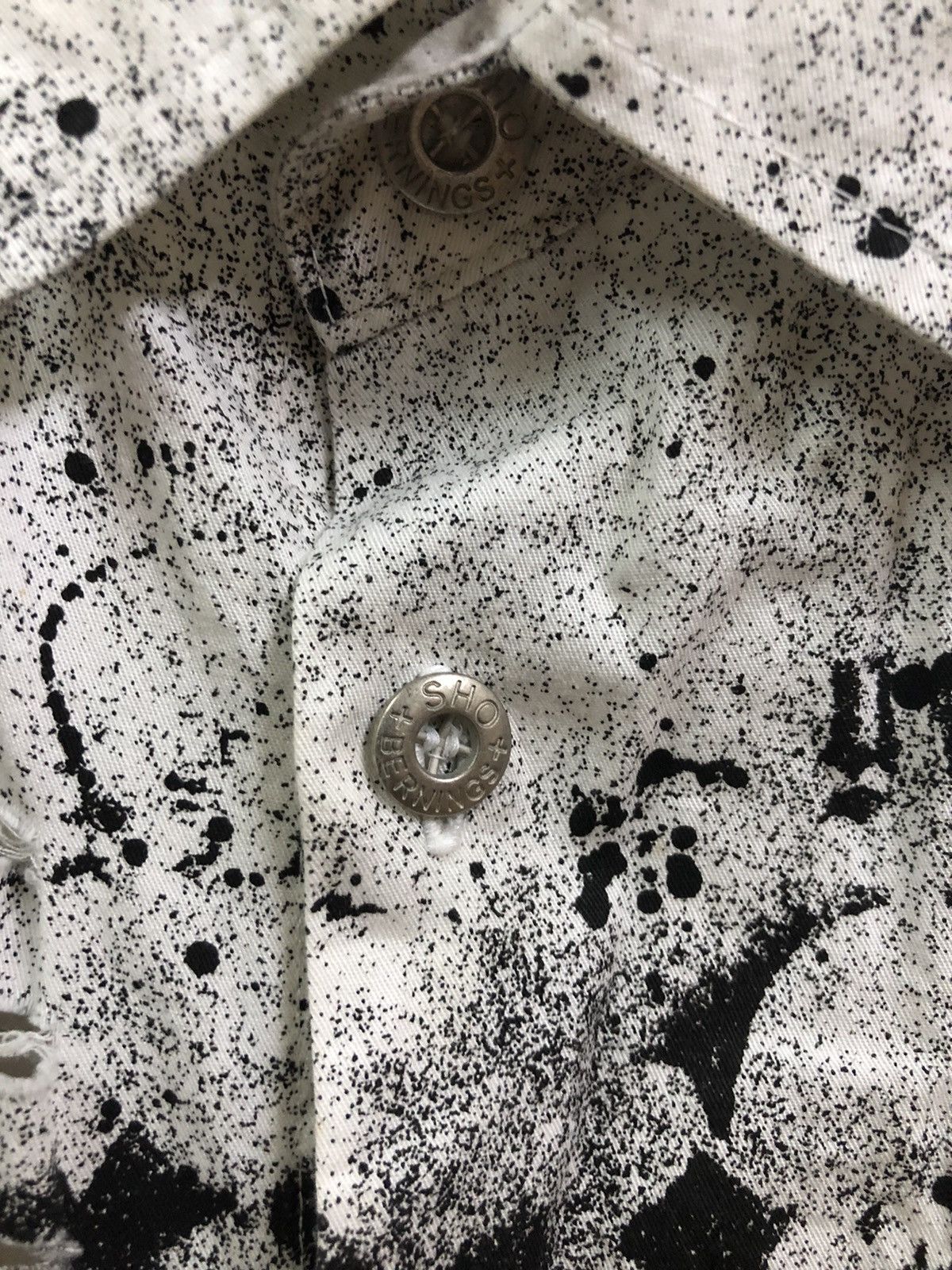 Japanese Brand × Seditionaries RARE💥Berning-Sho distress button shirt punk/seditionaries Size US M / EU 48-50 / 2 - 6 Thumbnail