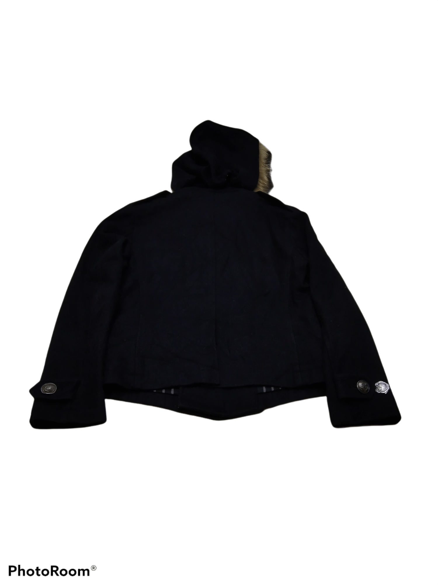 PPFM PPFM BLACK WOOL DOUBLE BREST HOODIE JACKET Size US S / EU 44-46 / 1 - 4 Thumbnail