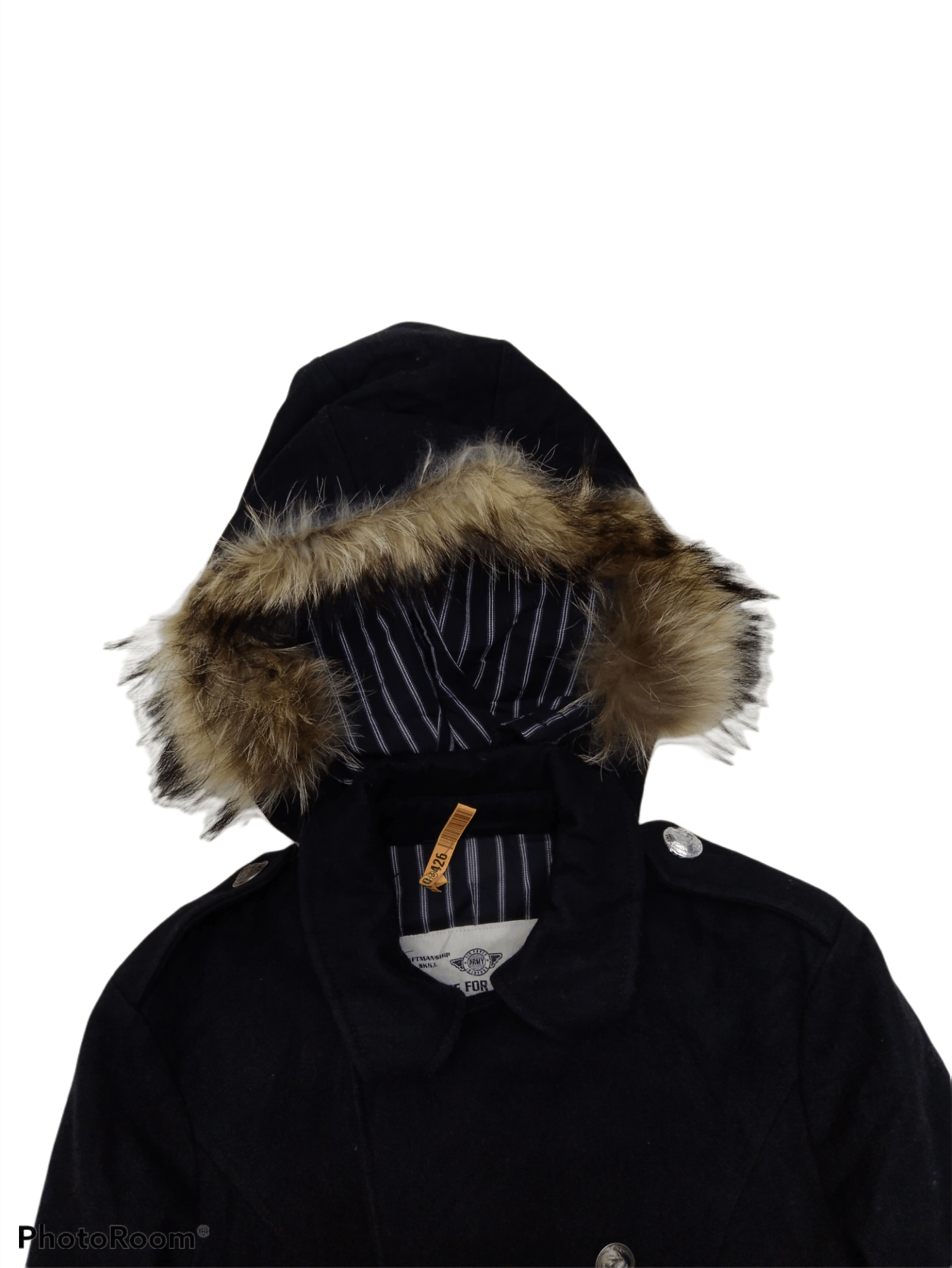 PPFM PPFM BLACK WOOL DOUBLE BREST HOODIE JACKET Size US S / EU 44-46 / 1 - 5 Thumbnail