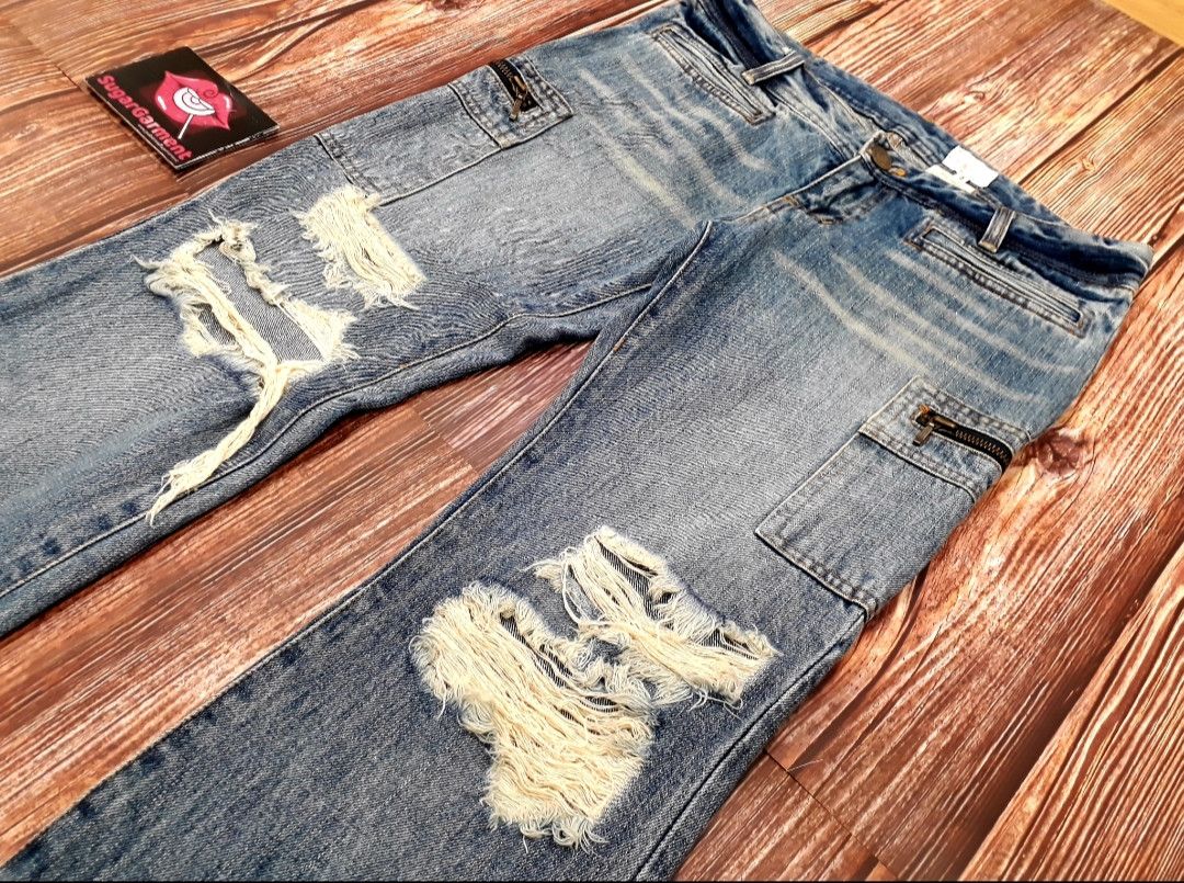 Takeo Kikuchi × Vintage Bell Bottom Bootcut Flare Jeans Takeo Kikuchi Size 32" / US 10 / IT 46 - 4 Thumbnail
