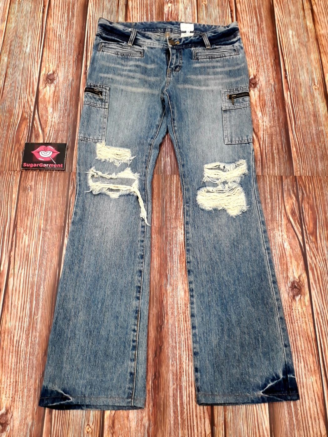 Takeo Kikuchi × Vintage Bell Bottom Bootcut Flare Jeans Takeo Kikuchi Size 32" / US 10 / IT 46 - 1 Thumbnail