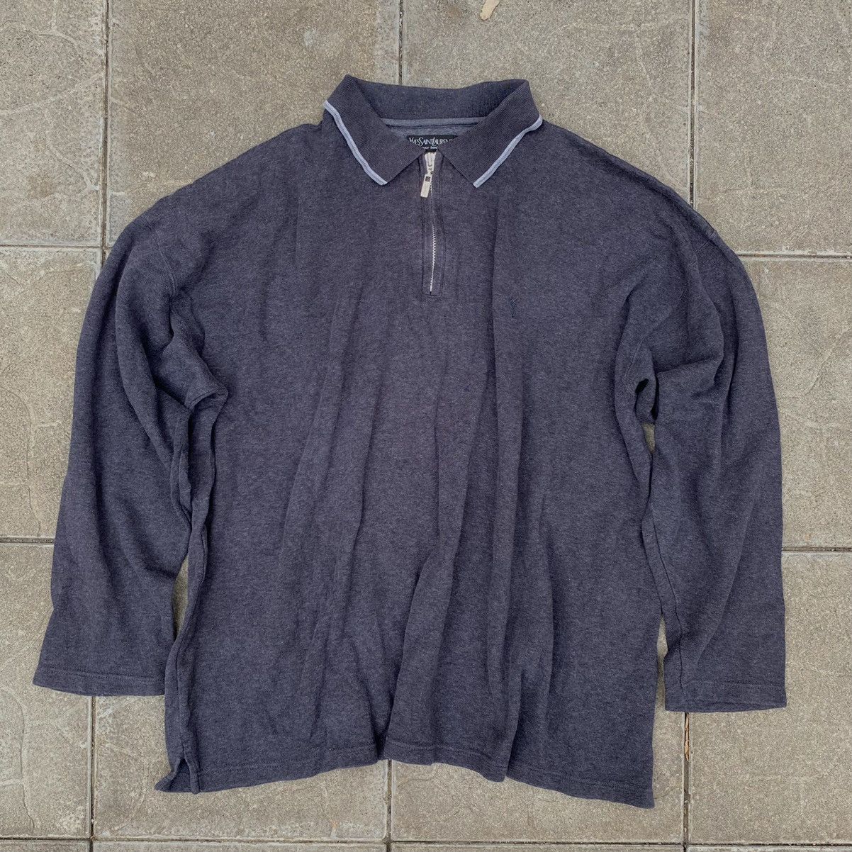 Vintage Vintage Yves Saint Laurent Half Zip Size US XXL / EU 58 / 5 - 1 Thumbnail