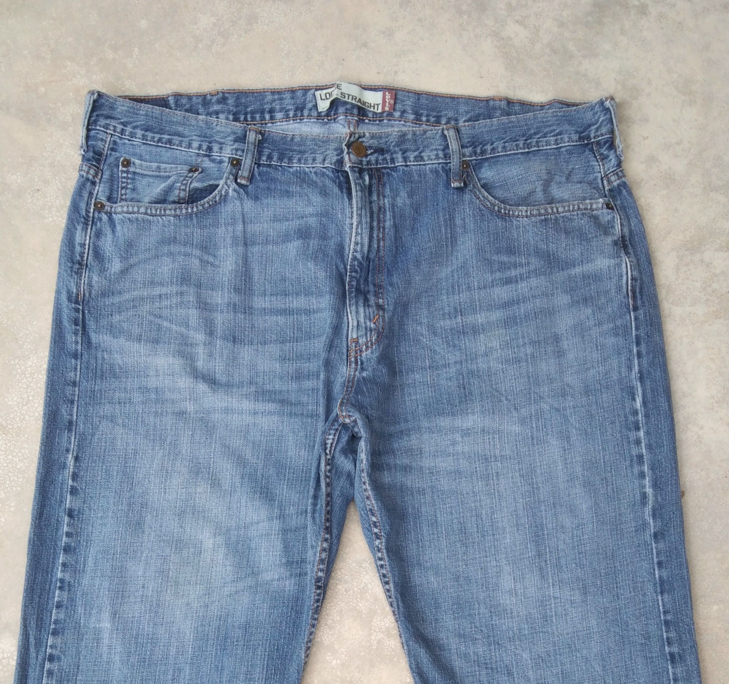 Levi's Vintage Levi's Jeans 569 Loose Straight Leg Denim 42x30 Size US 42 / EU 58 - 5 Thumbnail