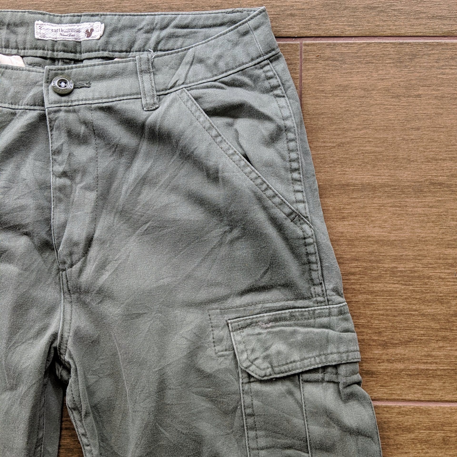 Japanese Brand × Vintage Vintage Earth Music Distressed Cargo Trousers Pants Size US 27 - 4 Thumbnail
