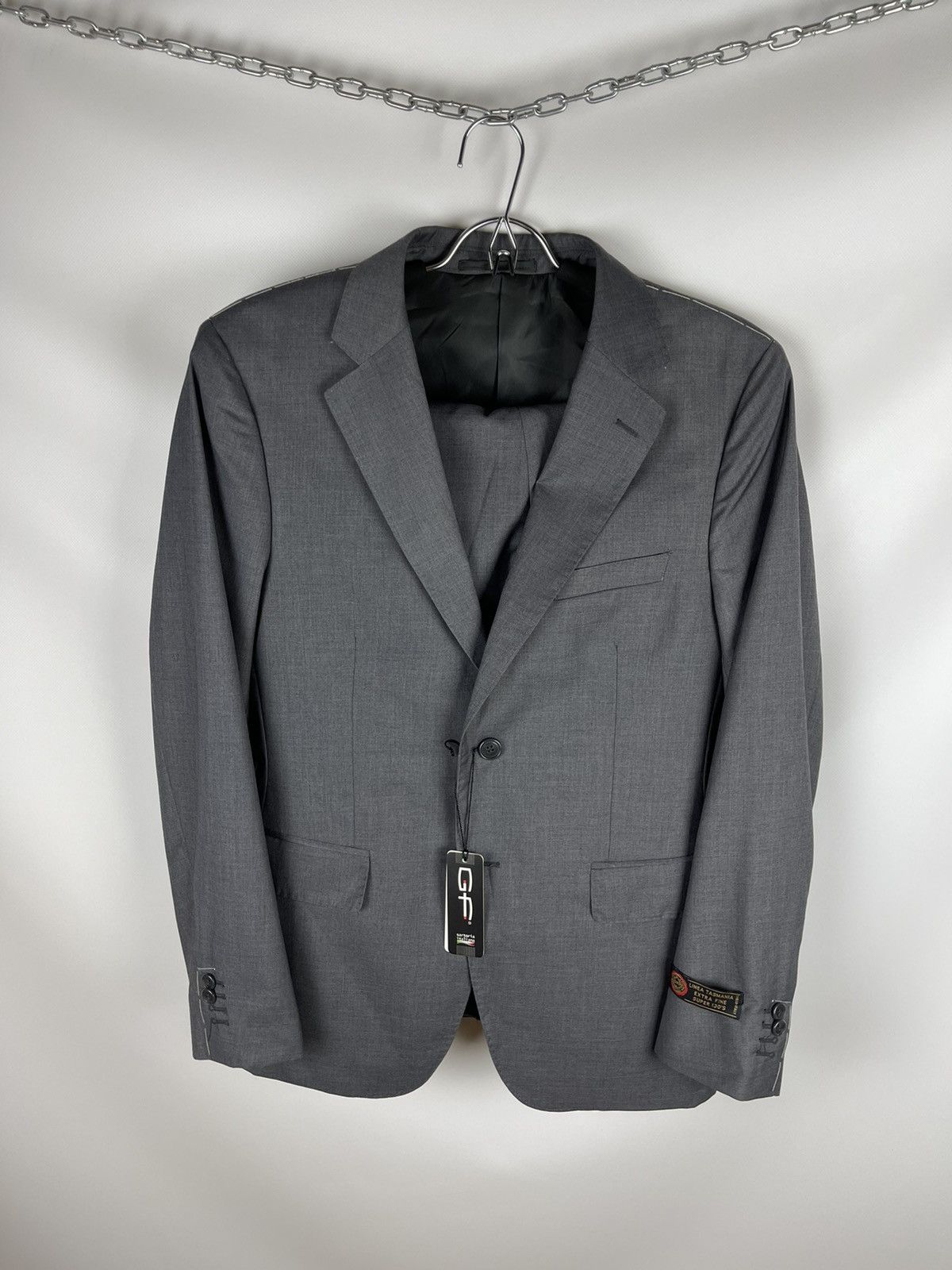 Other GF Sartoria Italians Italy 2 pcs blazer pants suit grey Size 38R - 1 Thumbnail