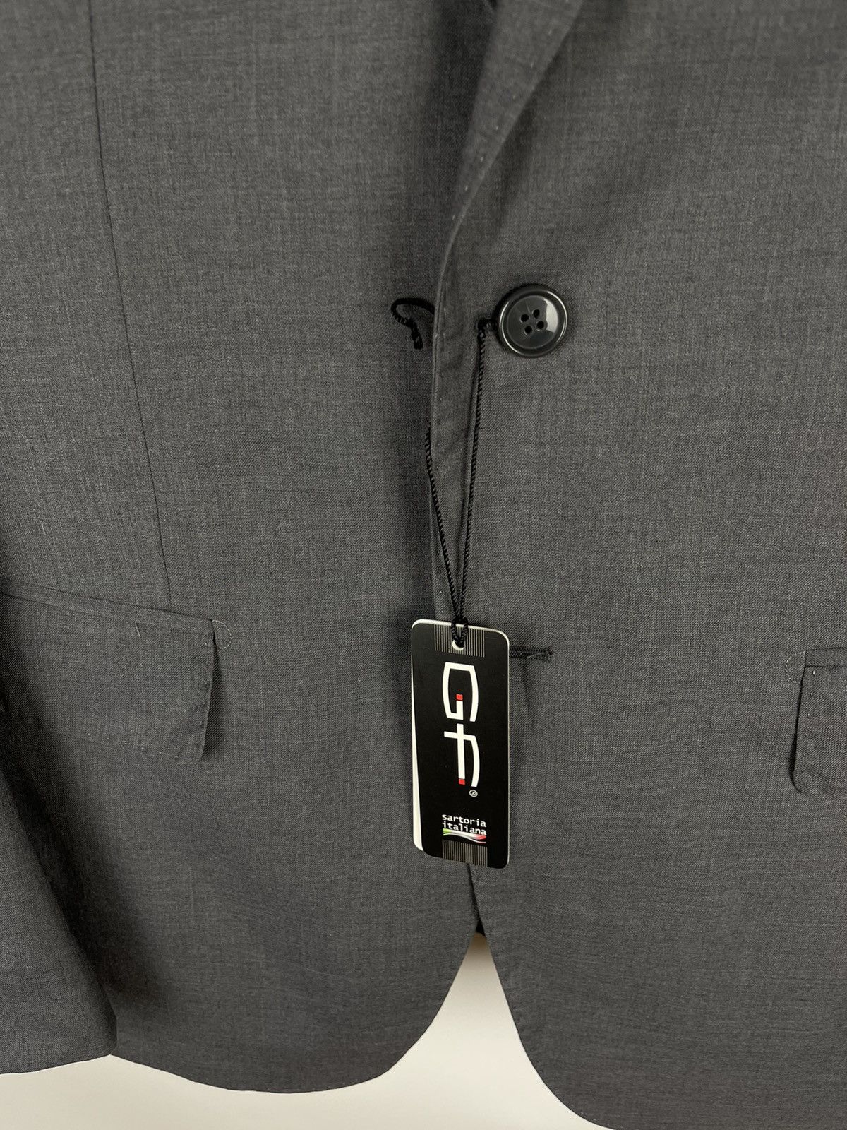 Other GF Sartoria Italians Italy 2 pcs blazer pants suit grey Size 38R - 9 Thumbnail