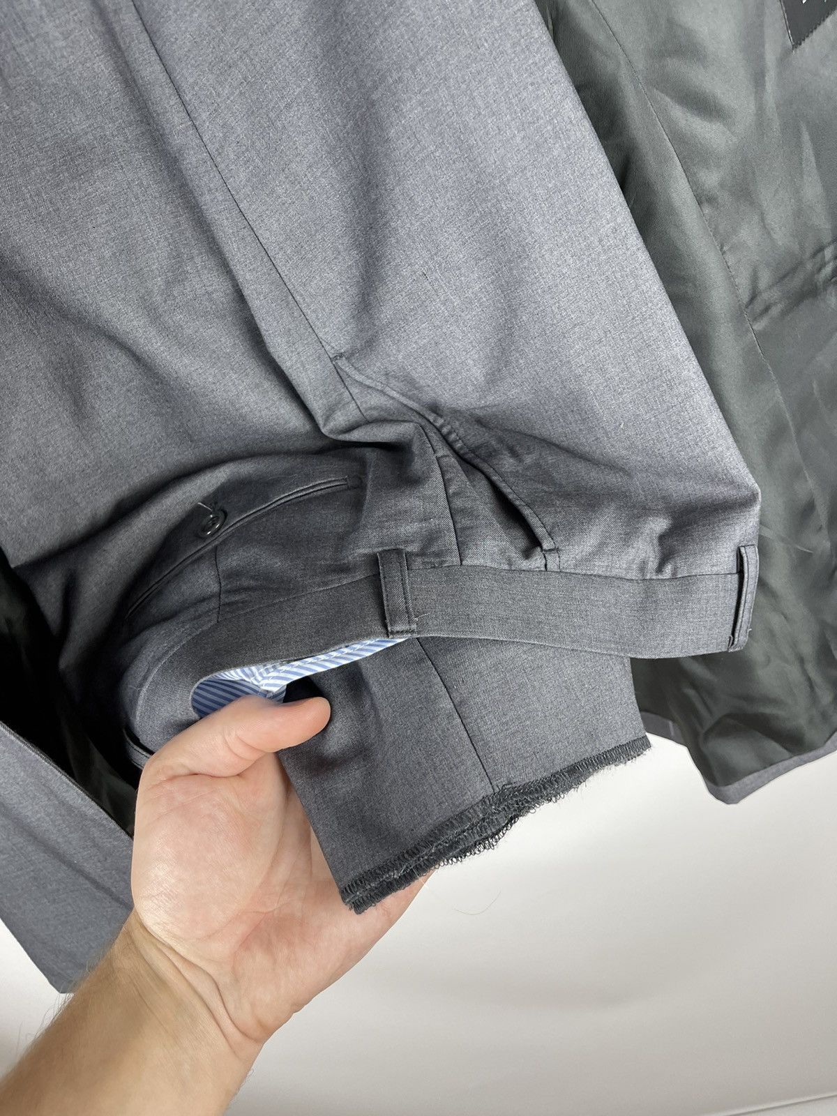 Other GF Sartoria Italians Italy 2 pcs blazer pants suit grey Size 38R - 14 Thumbnail
