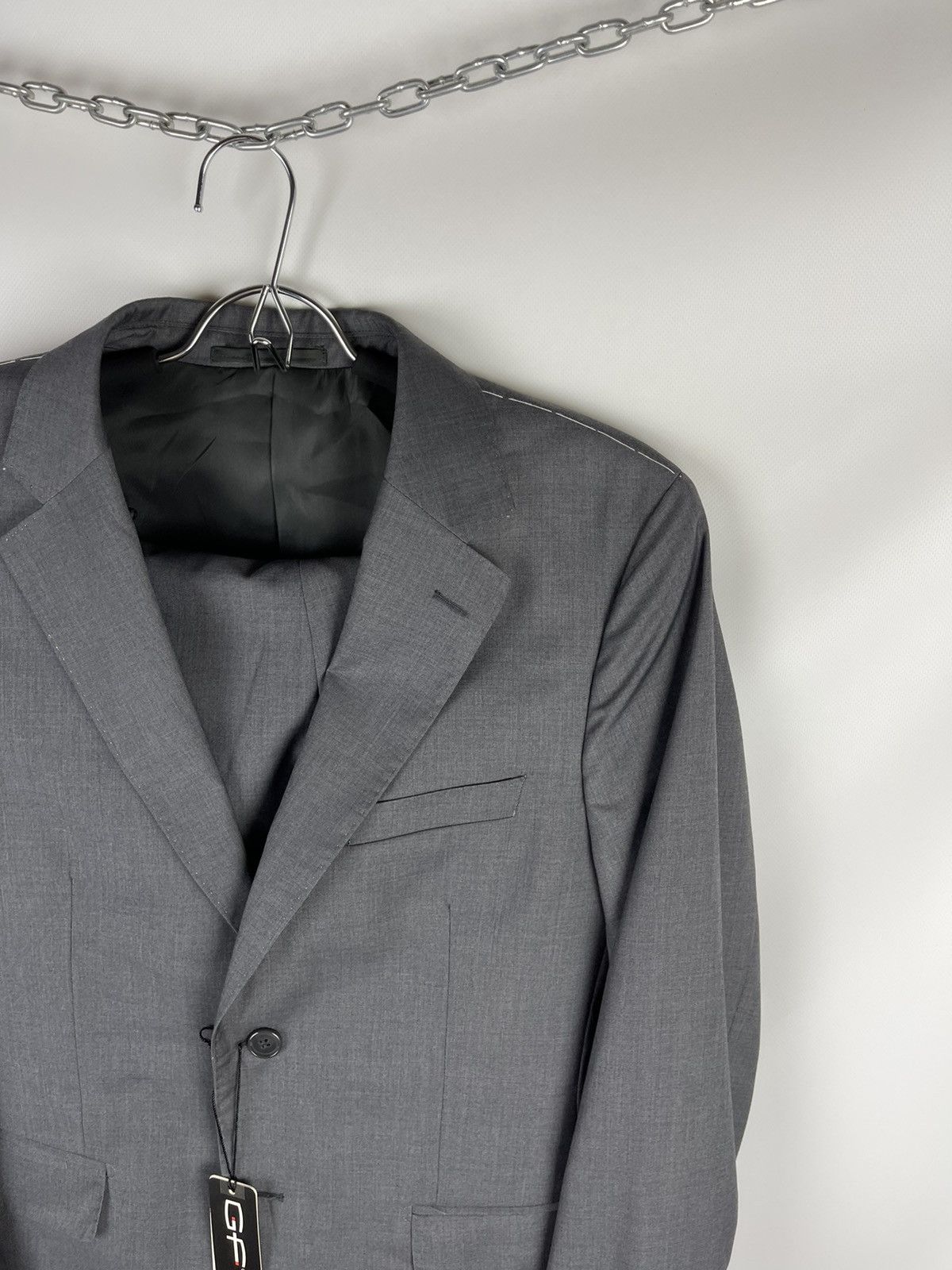 Other GF Sartoria Italians Italy 2 pcs blazer pants suit grey Size 38R - 7 Thumbnail