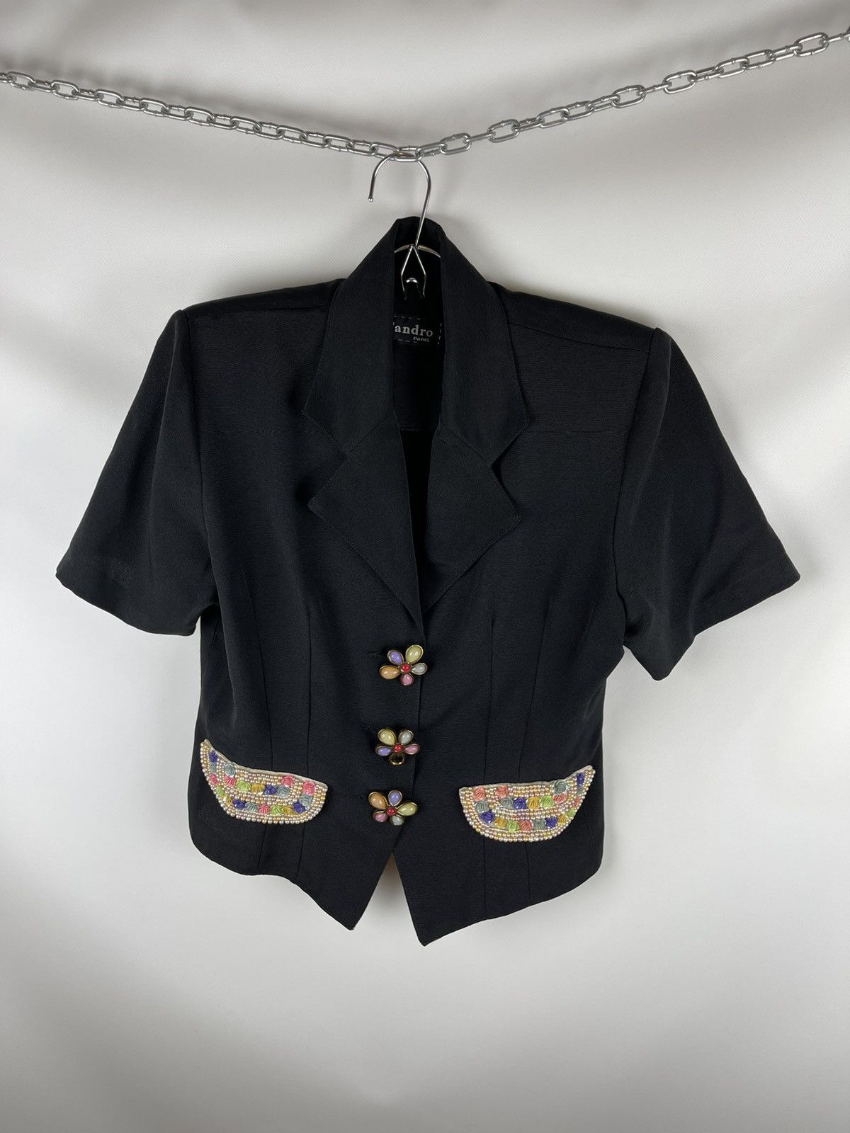 Sandro Sandro Paris vintage 80s fabrique in France blazer jacket Size M / US 6-8 / IT 42-44 - 1 Thumbnail