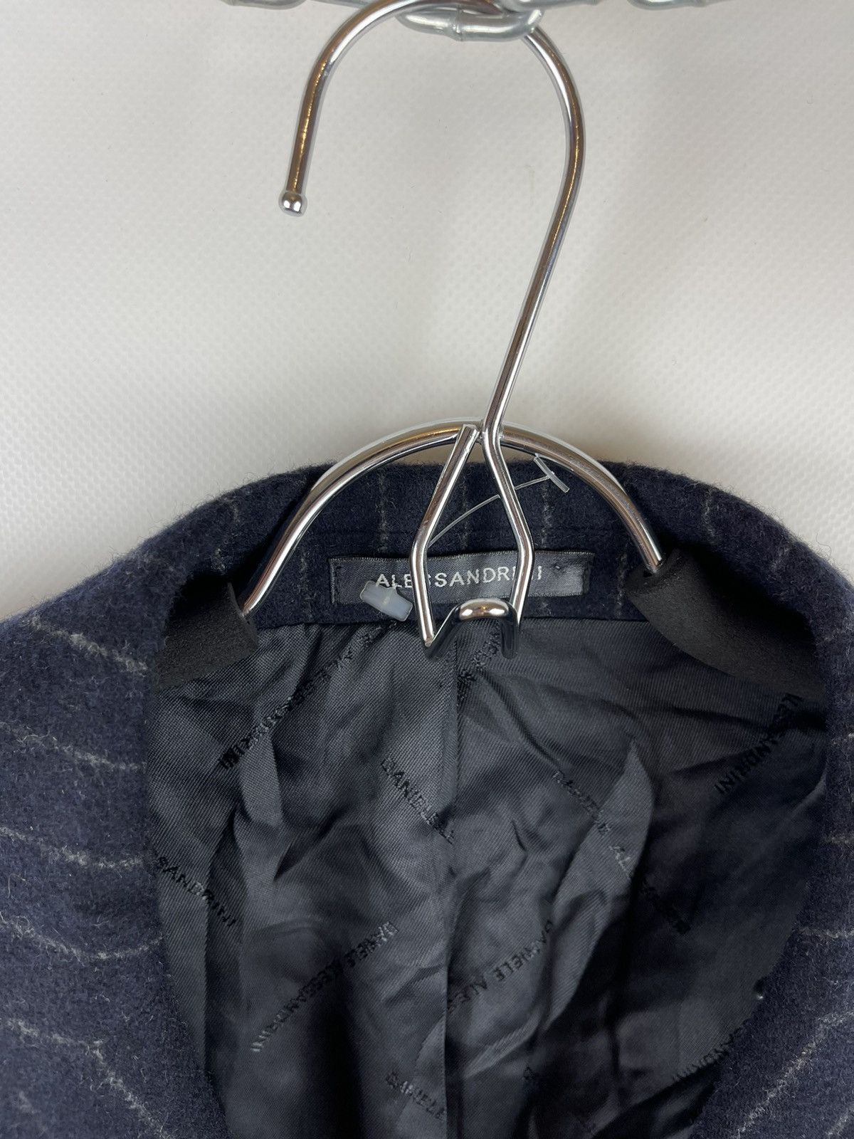 Daniele Alessandrini RRP 470€! Daniele Alessandrini striped navy 3 button blazer Size 40R - 9 Thumbnail