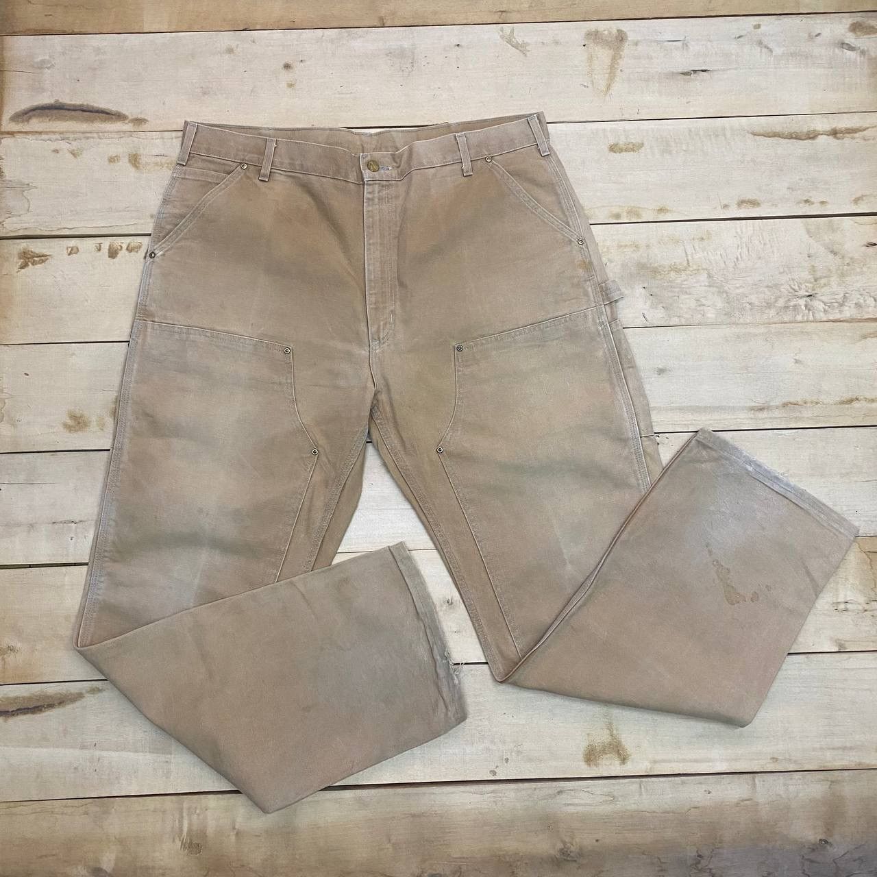 Carhartt VTG CARHARTT FADED DISTRESSED BUSH PANTS Size US 40 / EU 56 - 3 Thumbnail