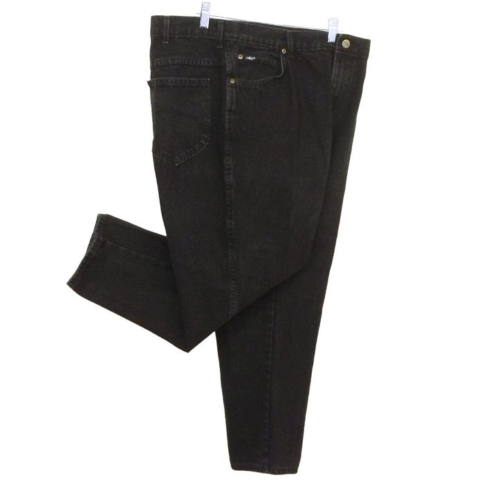 Vintage 80s Chic USA Black Denim Mom Jeans Plus-22 High Rise