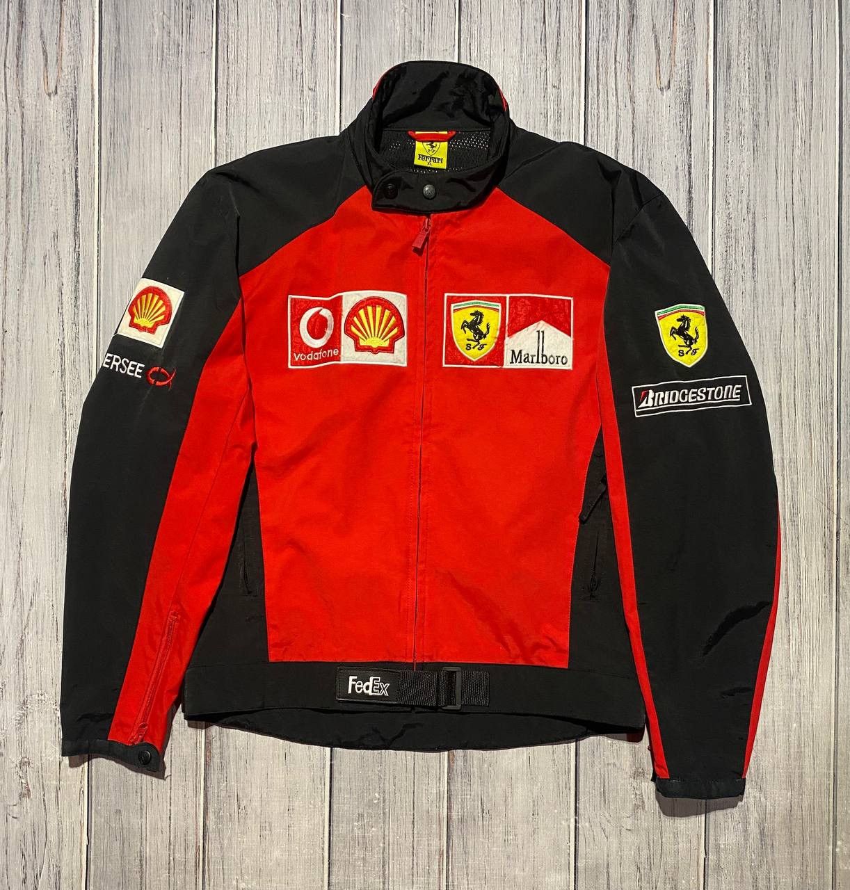 Ferrari × Racing × Vintage Vintage Ferrari Racing F1 Motorcycle Jacket ...