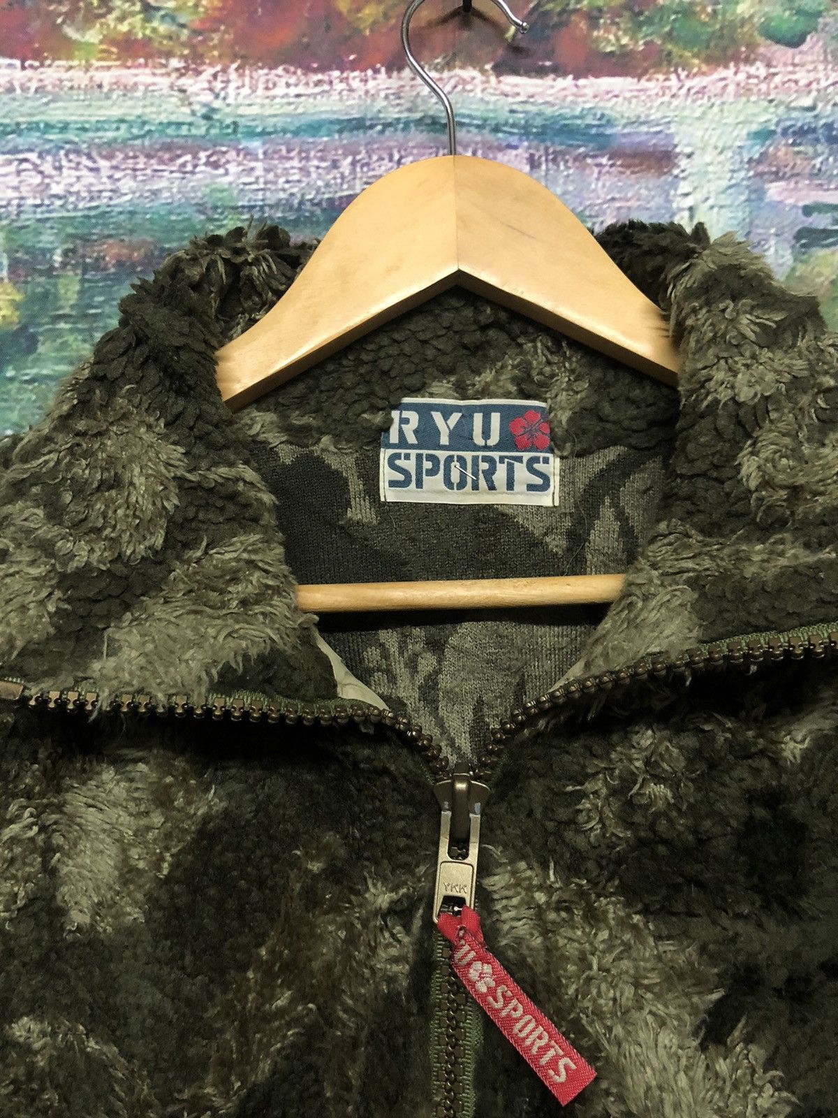 Japanese Brand × Mossy Oaks Ryu sport Half zip Pullover Mockneck Sherpa Jacket Size US XL / EU 56 / 4 - 5 Thumbnail