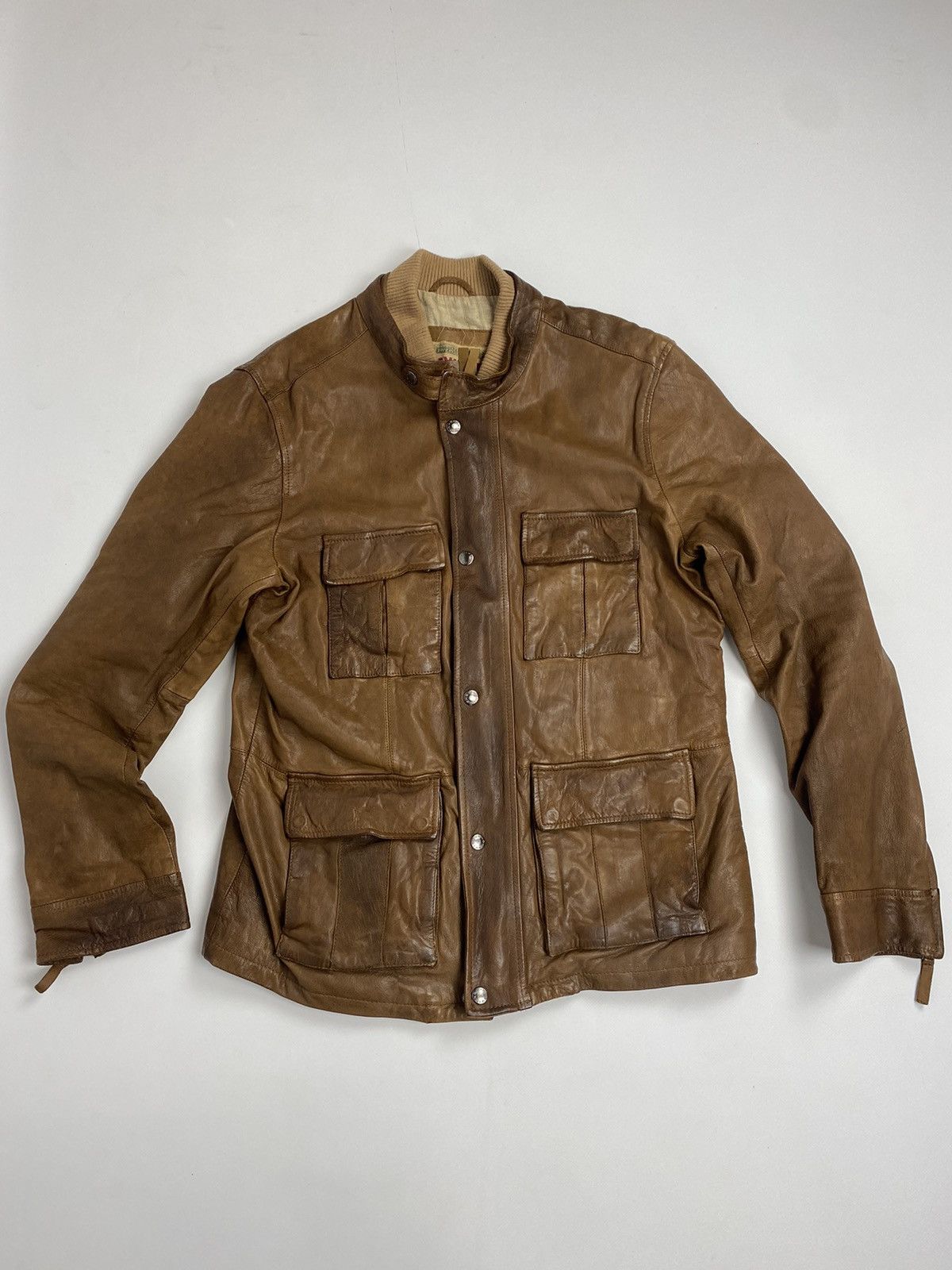 Chevignon Chevignon legend label rare leather Military | Grailed