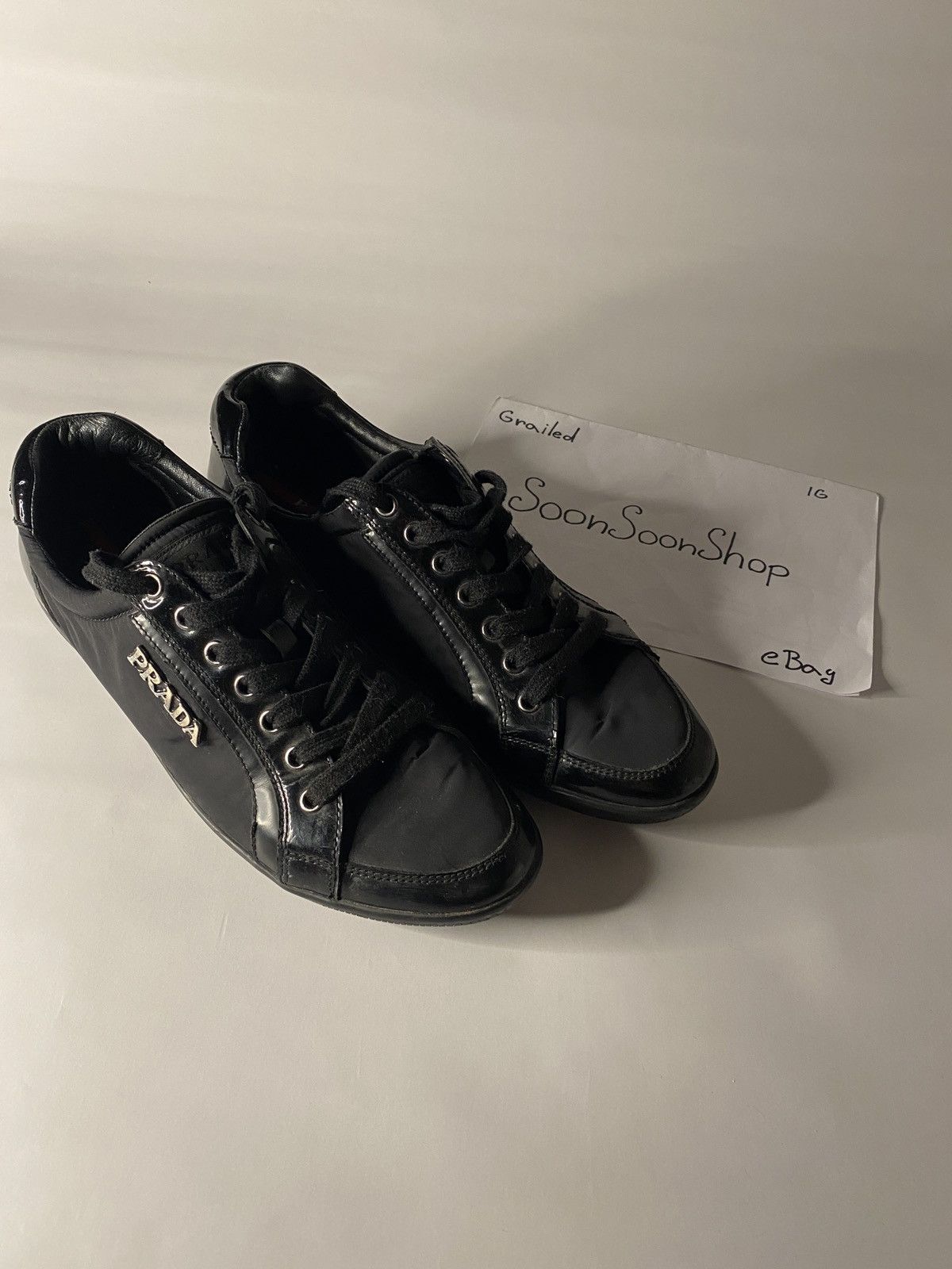 Designer × Prada 🔴 Prada womens sneakers boots shoes Size US 7.5 / IT 37.5 - 2 Thumbnail