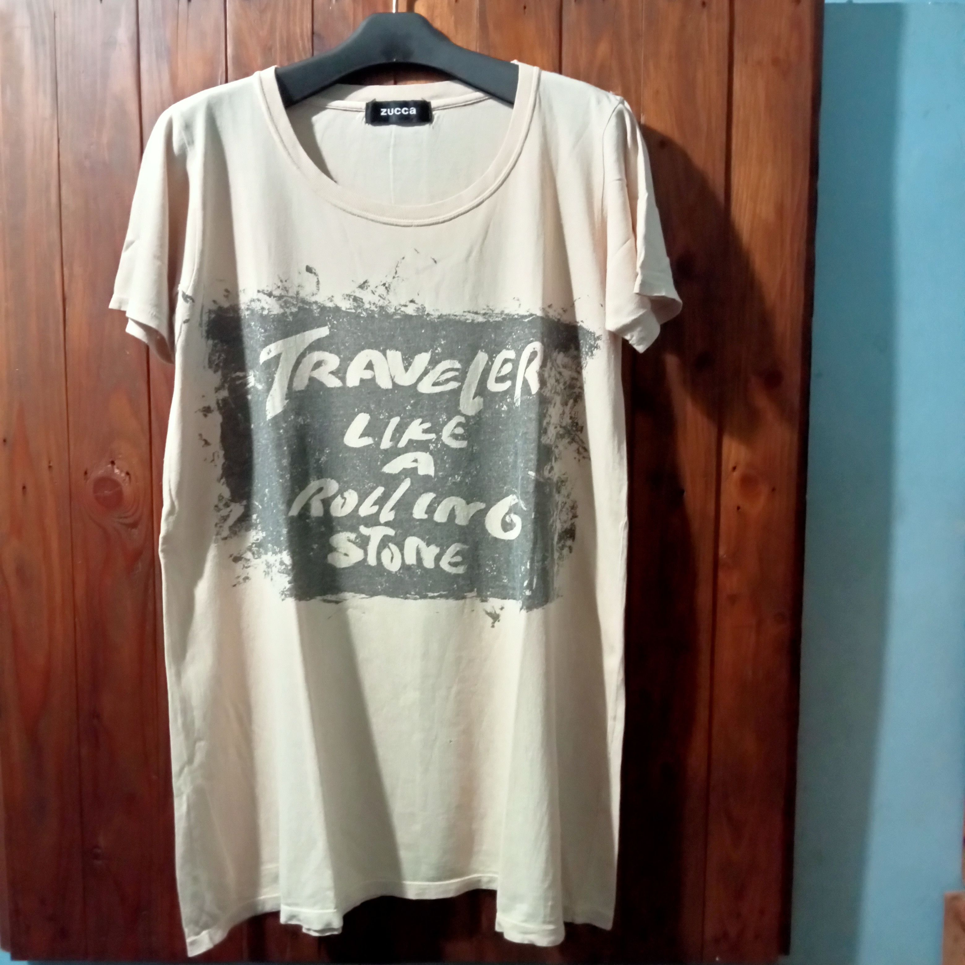 CABANE de ZUCCa × Japanese Brand × Zucca Traveler Like A Rolling Stone Zucca T-shirt Size M / US 6-8 / IT 42-44 - 2 Thumbnail