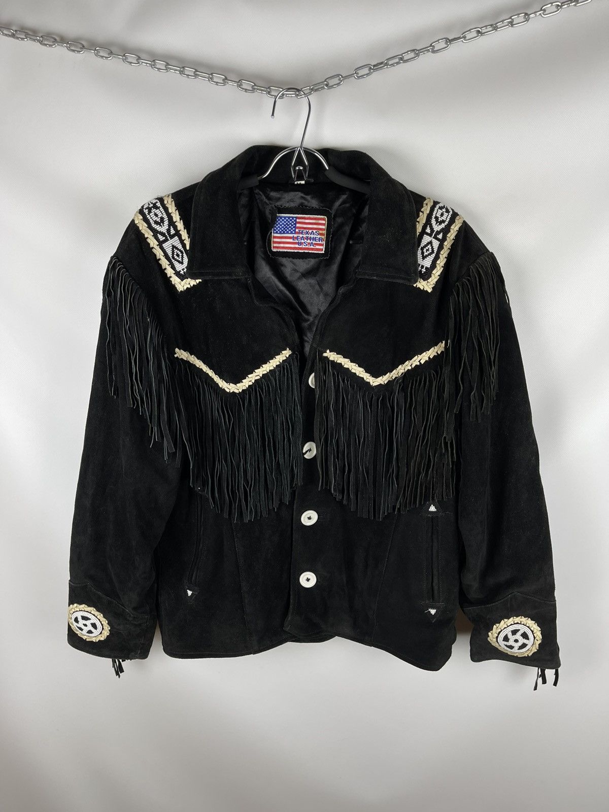 Vintage Texas Leather USA vintage 90s cowboy style leather suede jck Size US M / EU 48-50 / 2 - 1 Thumbnail