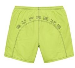 Supreme Men's Yellow Box-logo Swim Shorts