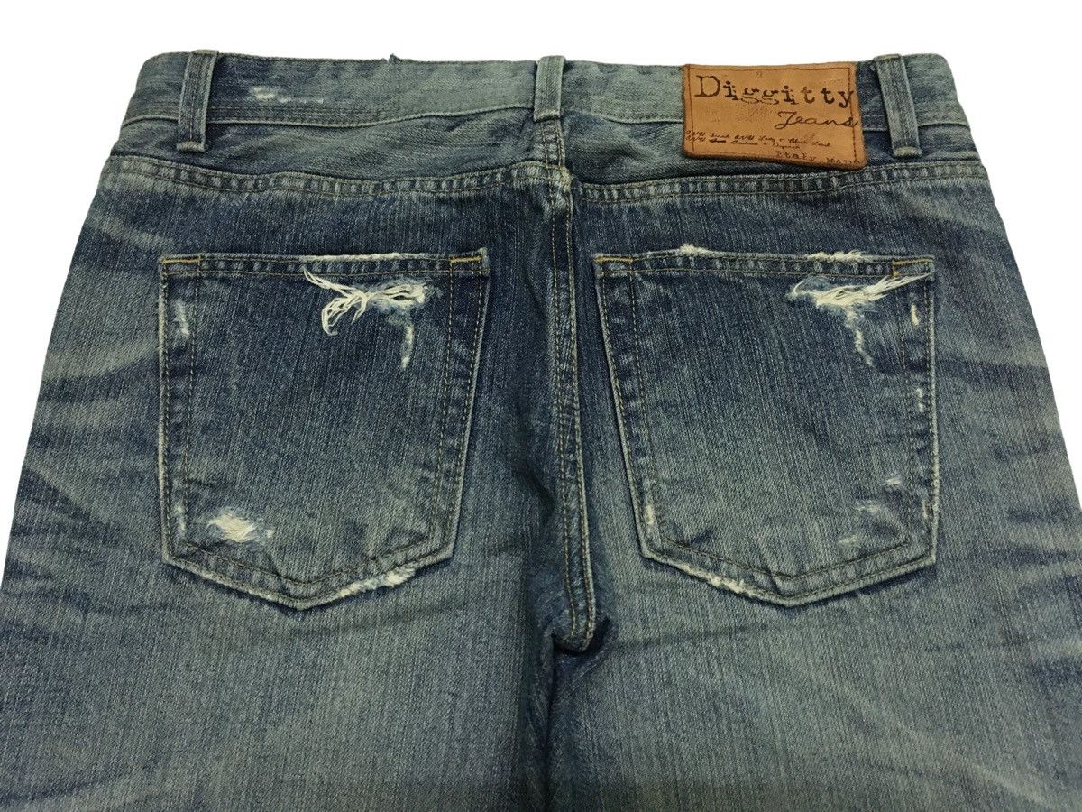 If Six Was Nine Very Rare Vintage Japanese Brand Diggitty Flared Jeans 1990s Size US 33 - 4 Thumbnail