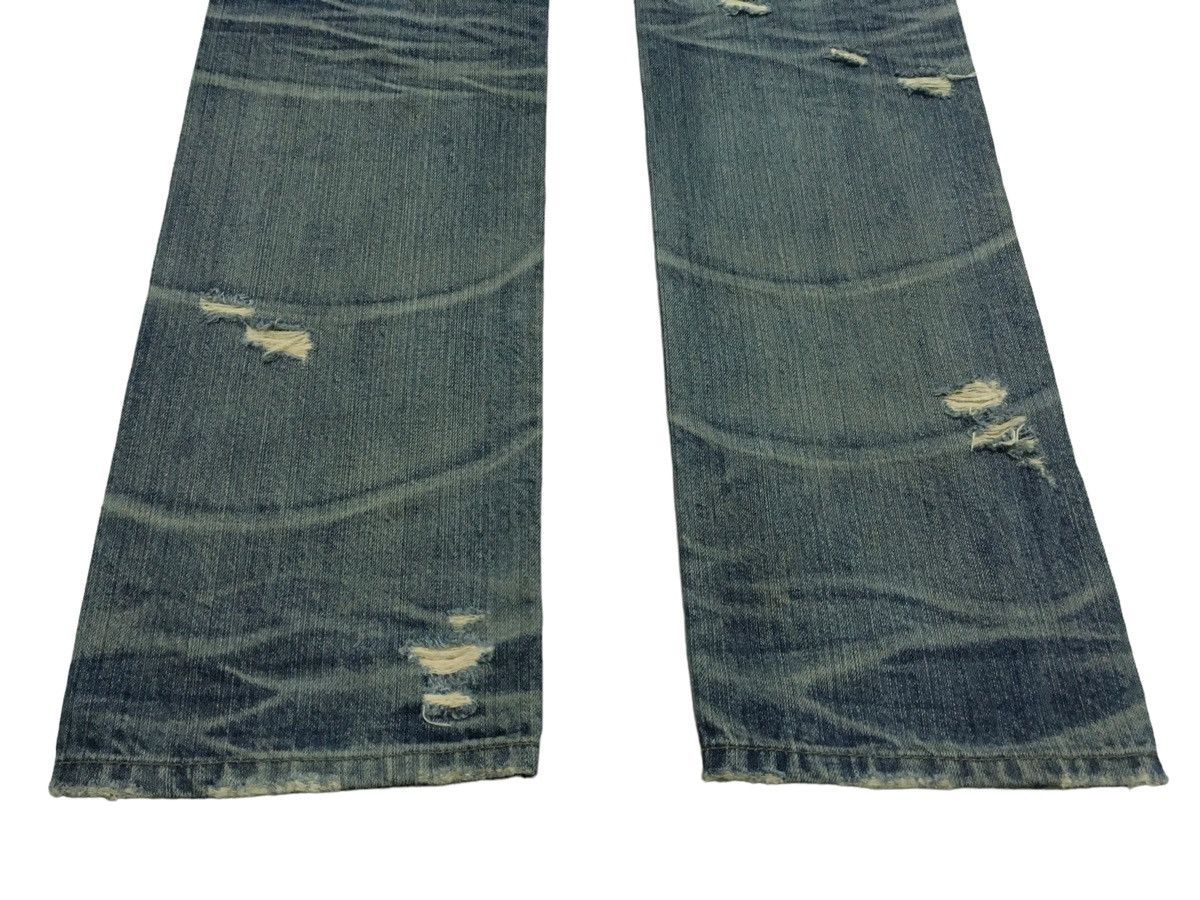 If Six Was Nine Very Rare Vintage Japanese Brand Diggitty Flared Jeans 1990s Size US 33 - 6 Thumbnail